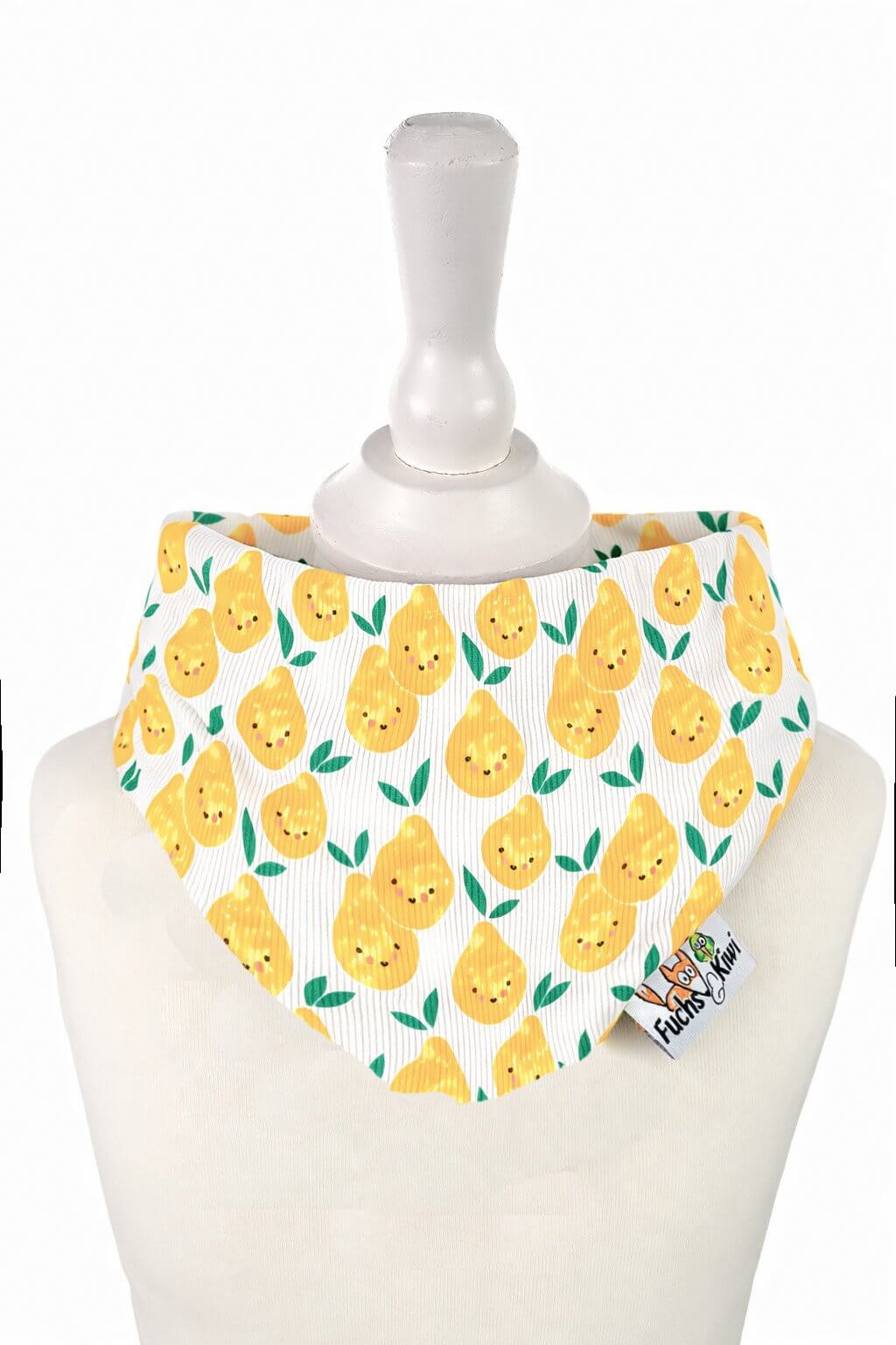 Halstuch Feinripp Zitrone