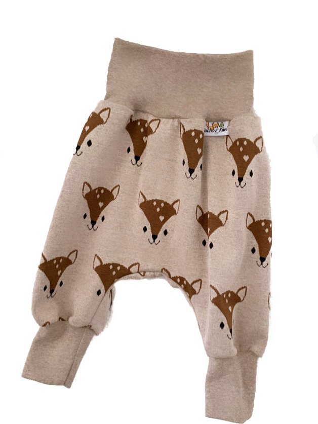 Pumphose Strick Fuchsi