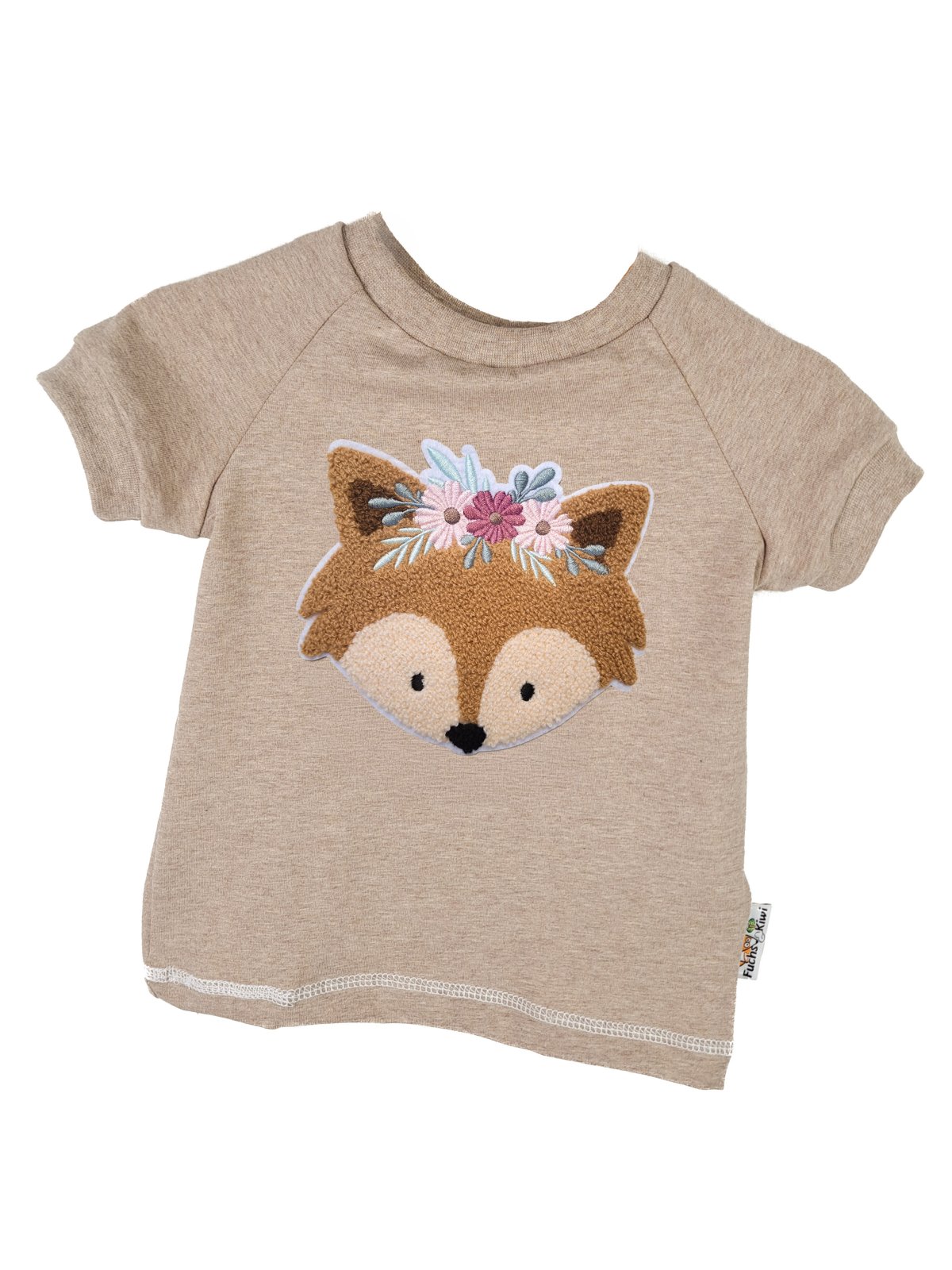 T-Shirt Blumenfuchs-Patch sand