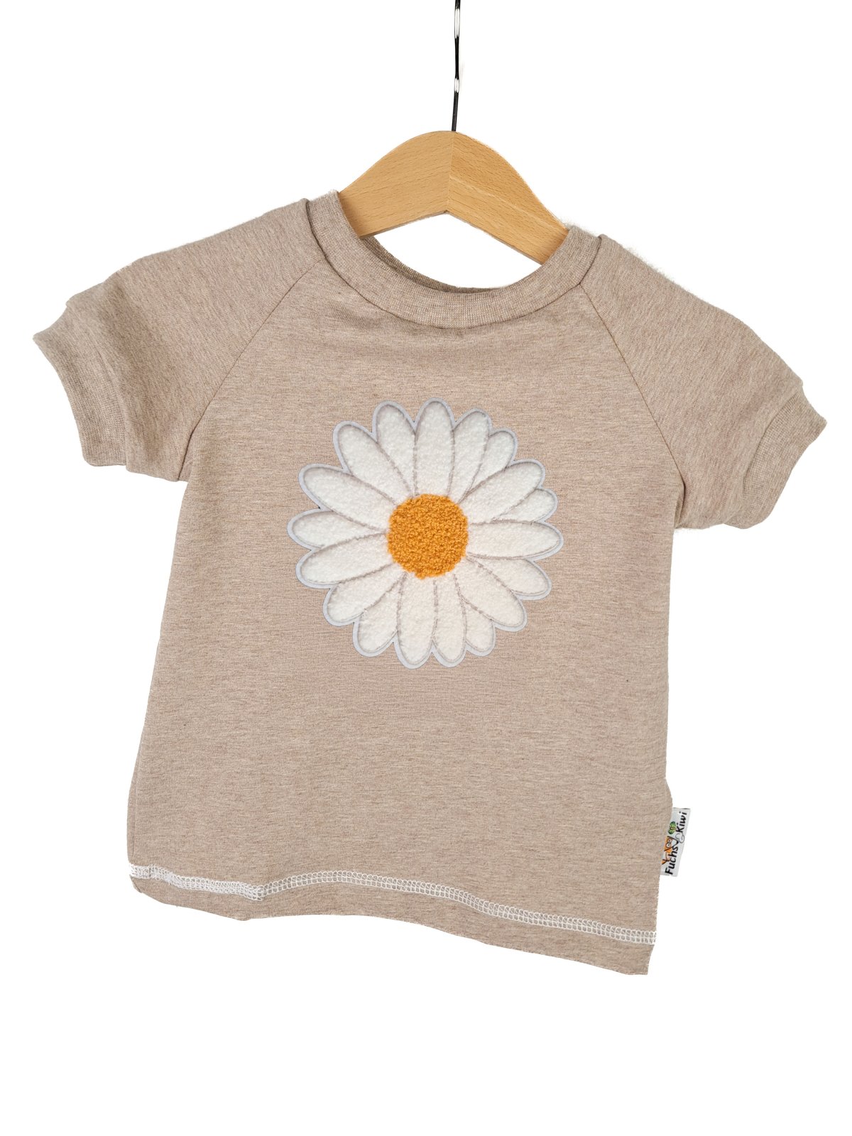T-Shirt Gänseblümchen-Patch sand