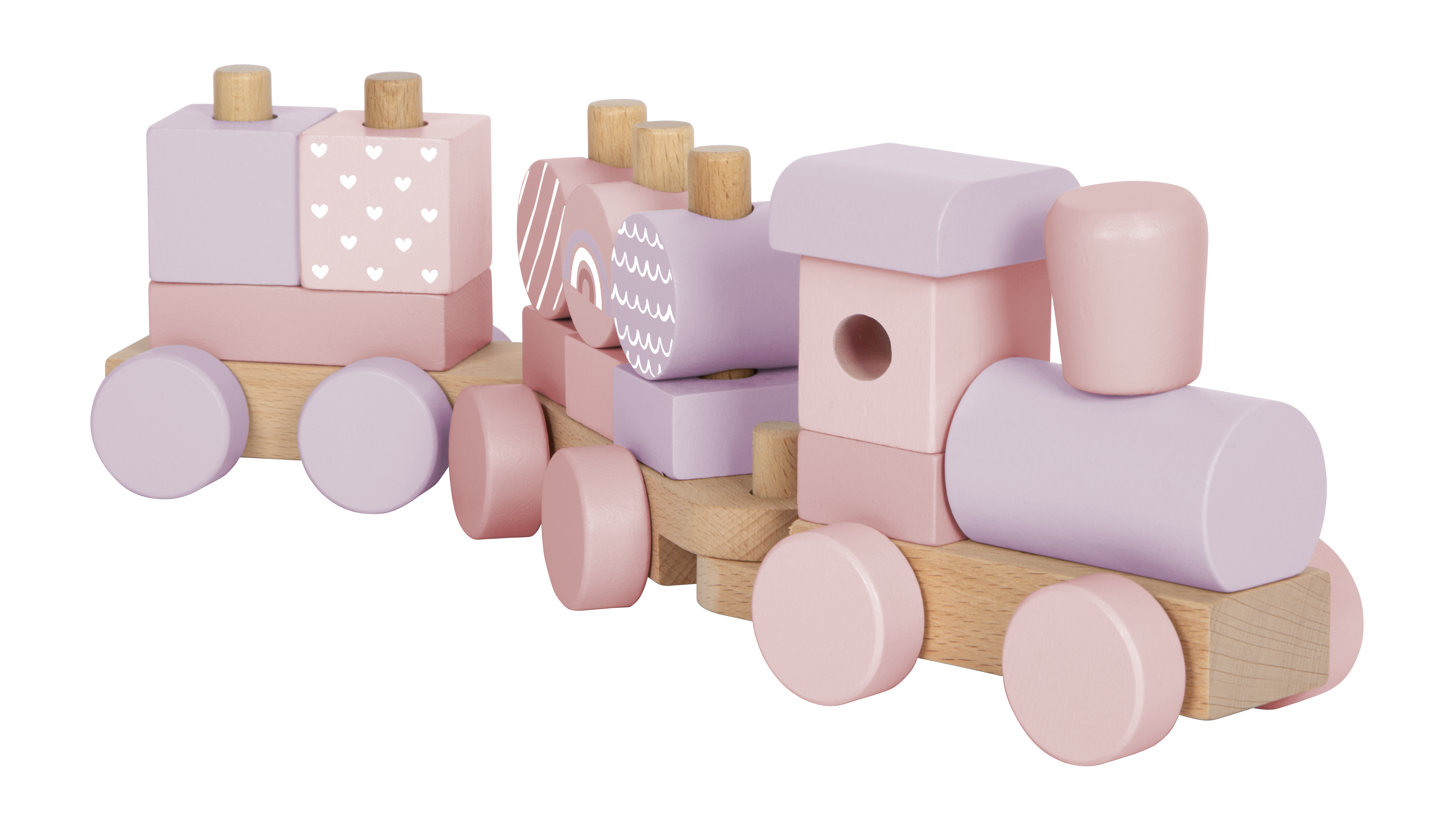 Los für Small Foot - Holzzug rosa