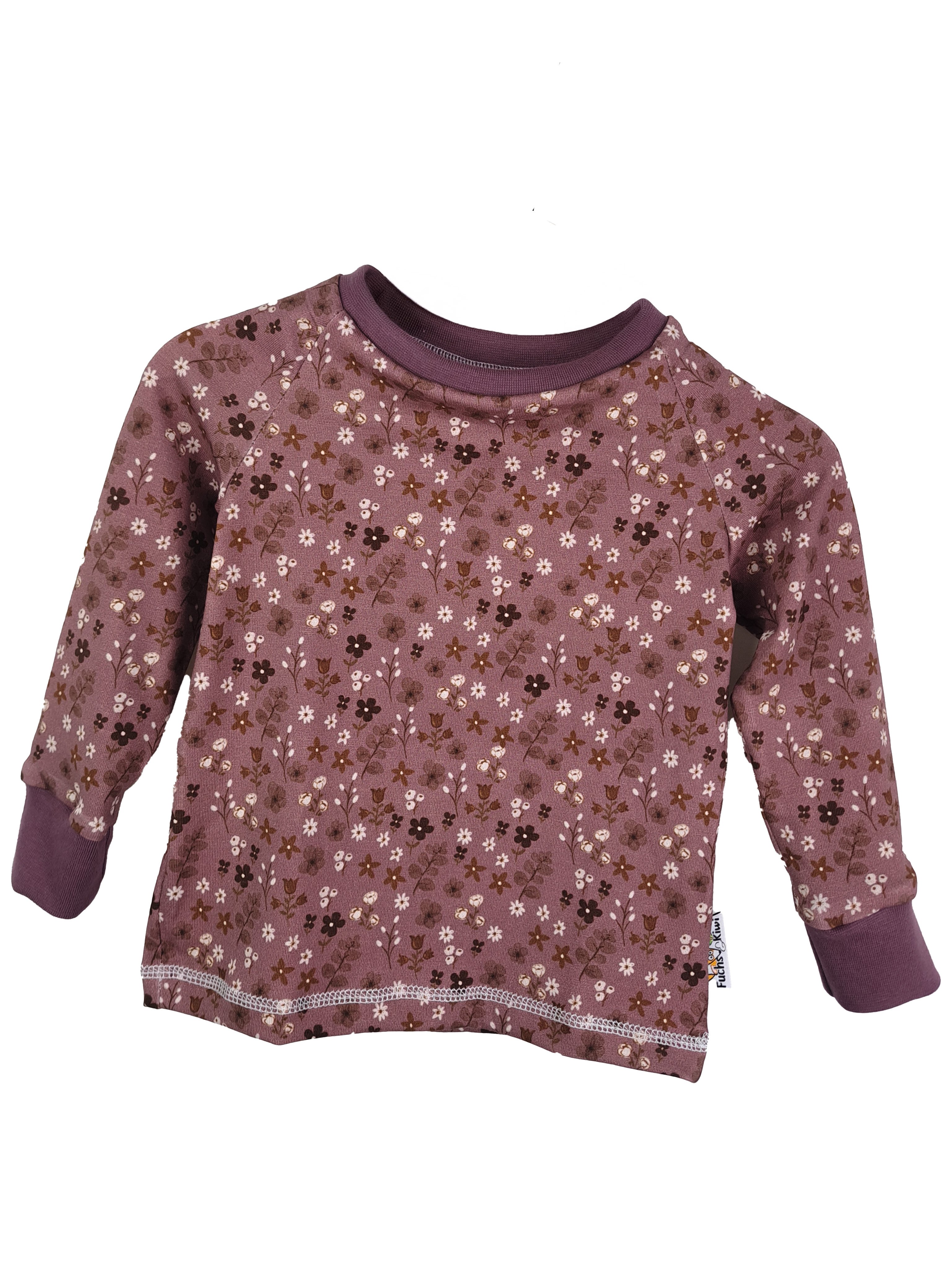 Langarmshirt Blumenmeer flieder