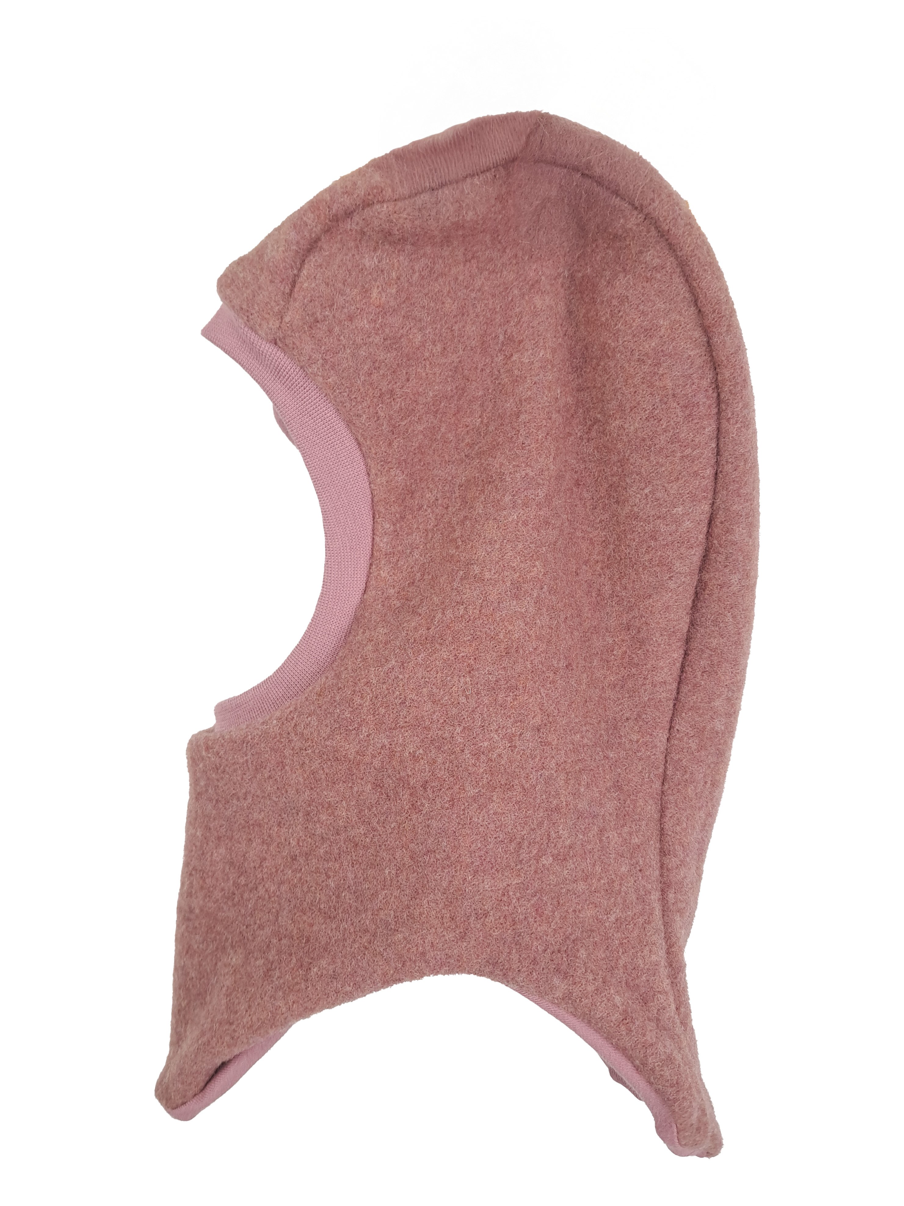 Schlupfmütze Merino Wollfleece altrosa 38-40
