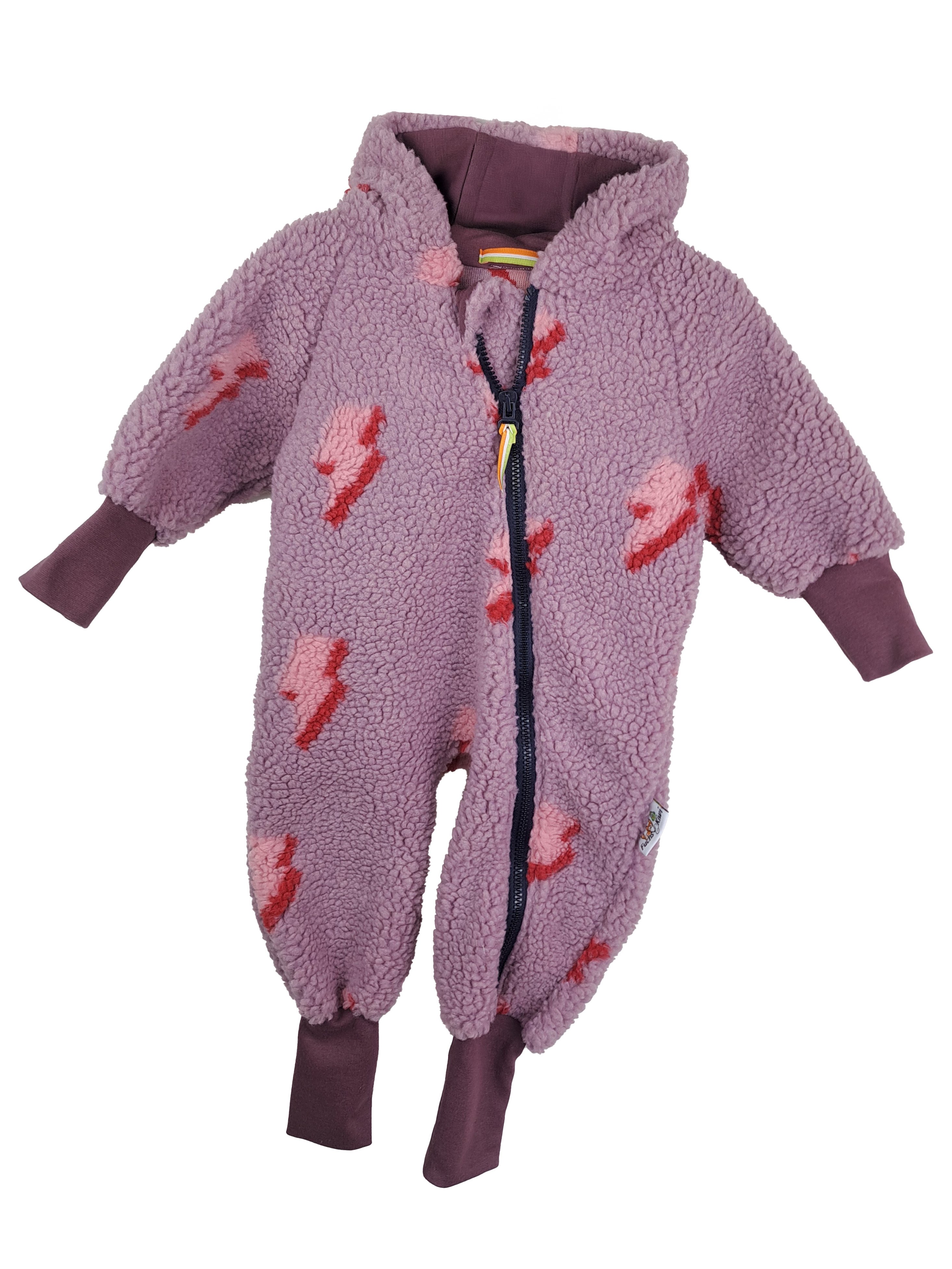 Overall aus Fleece Blitze flieder