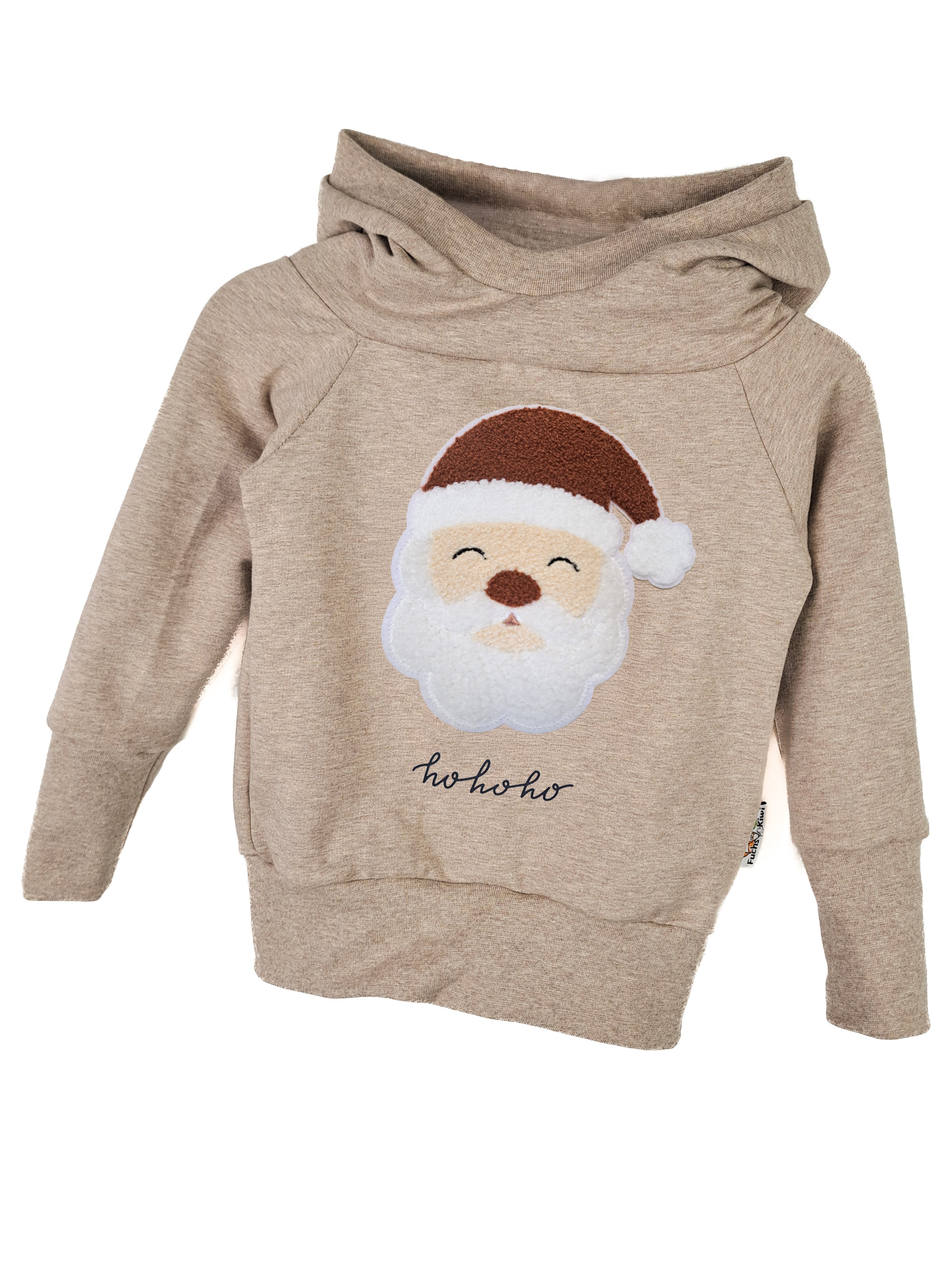 Hoodie Weihnachtsmann-Patch sand