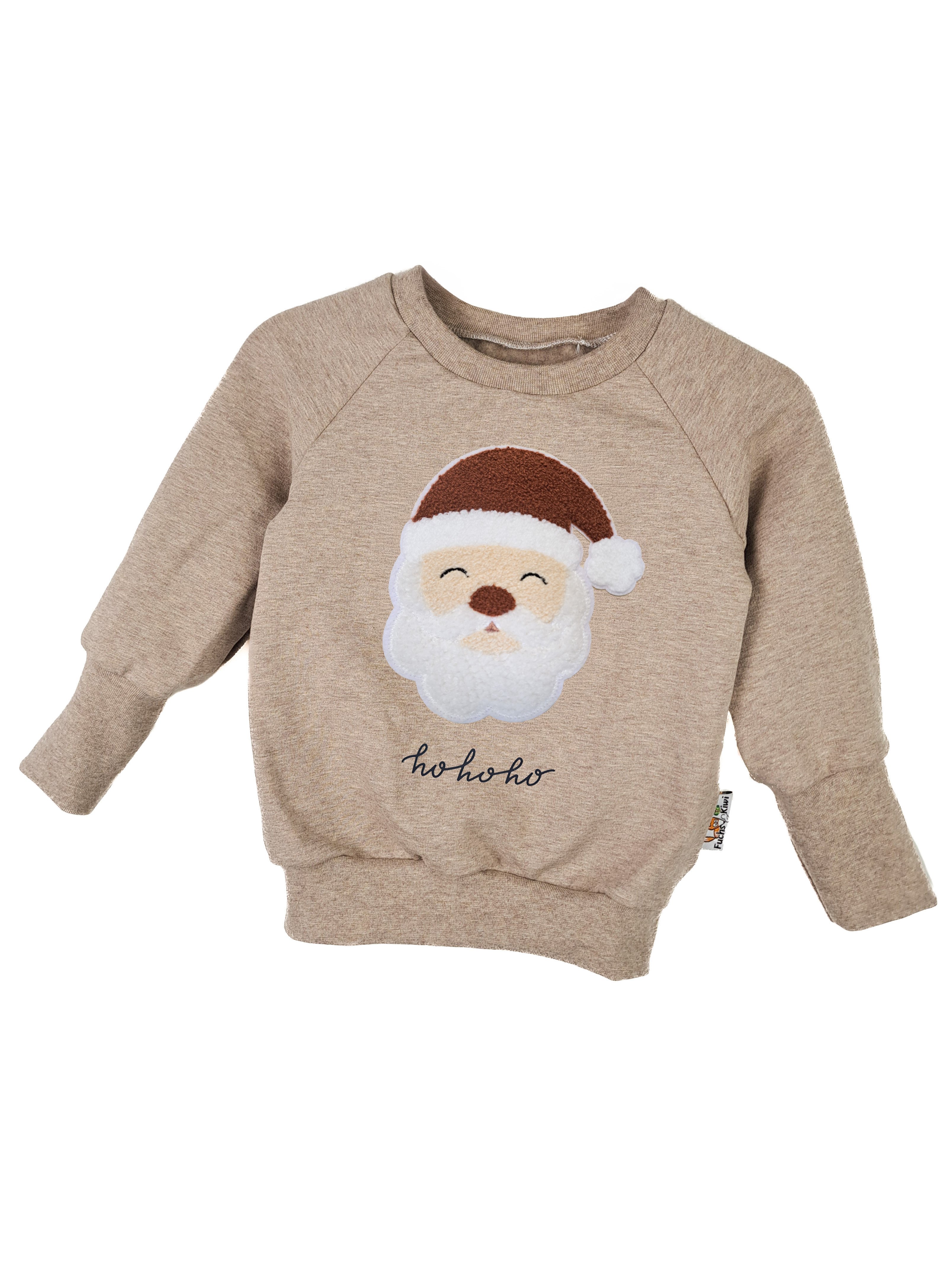 Pullover Weihnachtsmann-Patch sand