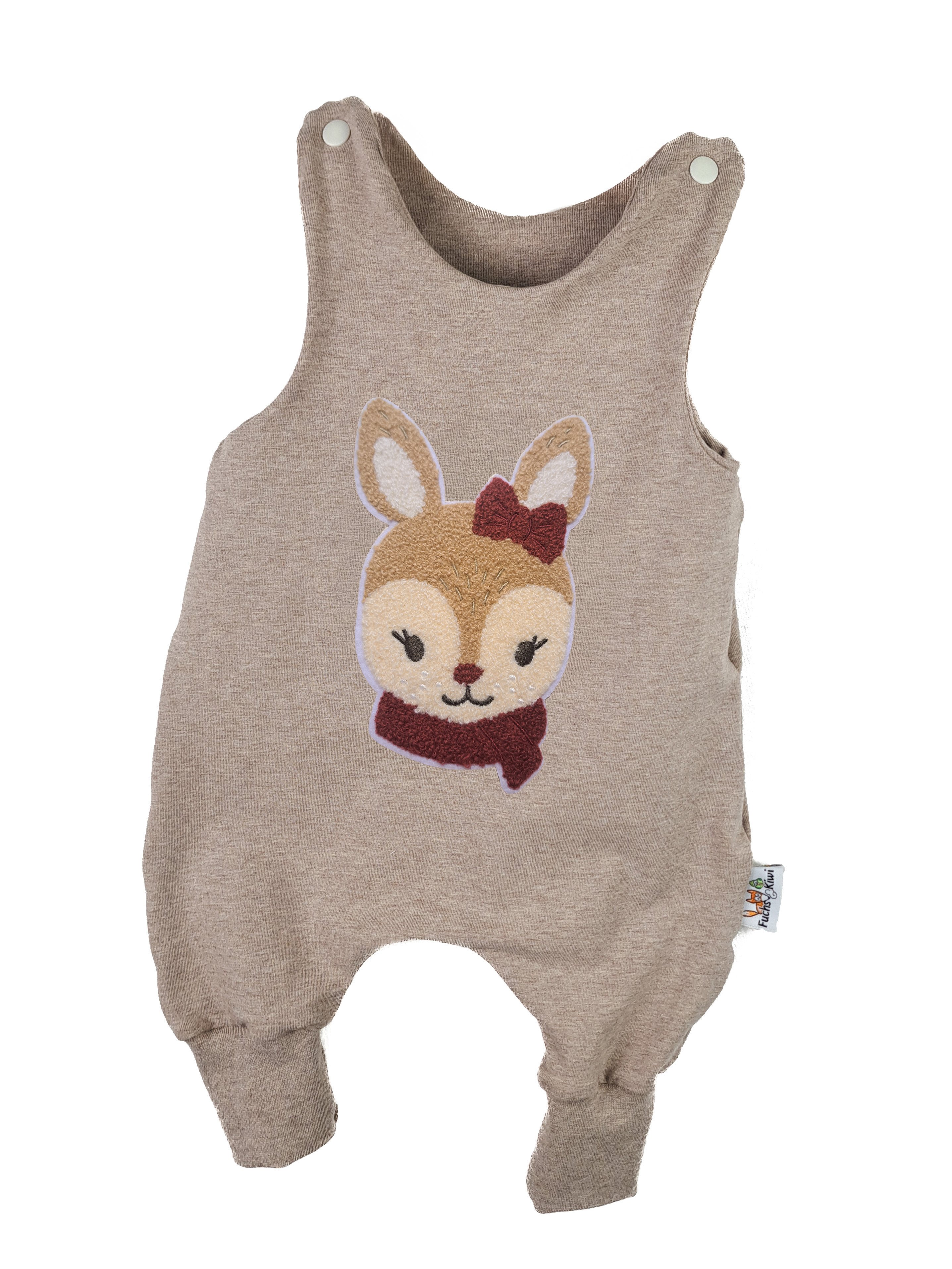 Strampler Winterreh-Patch sand