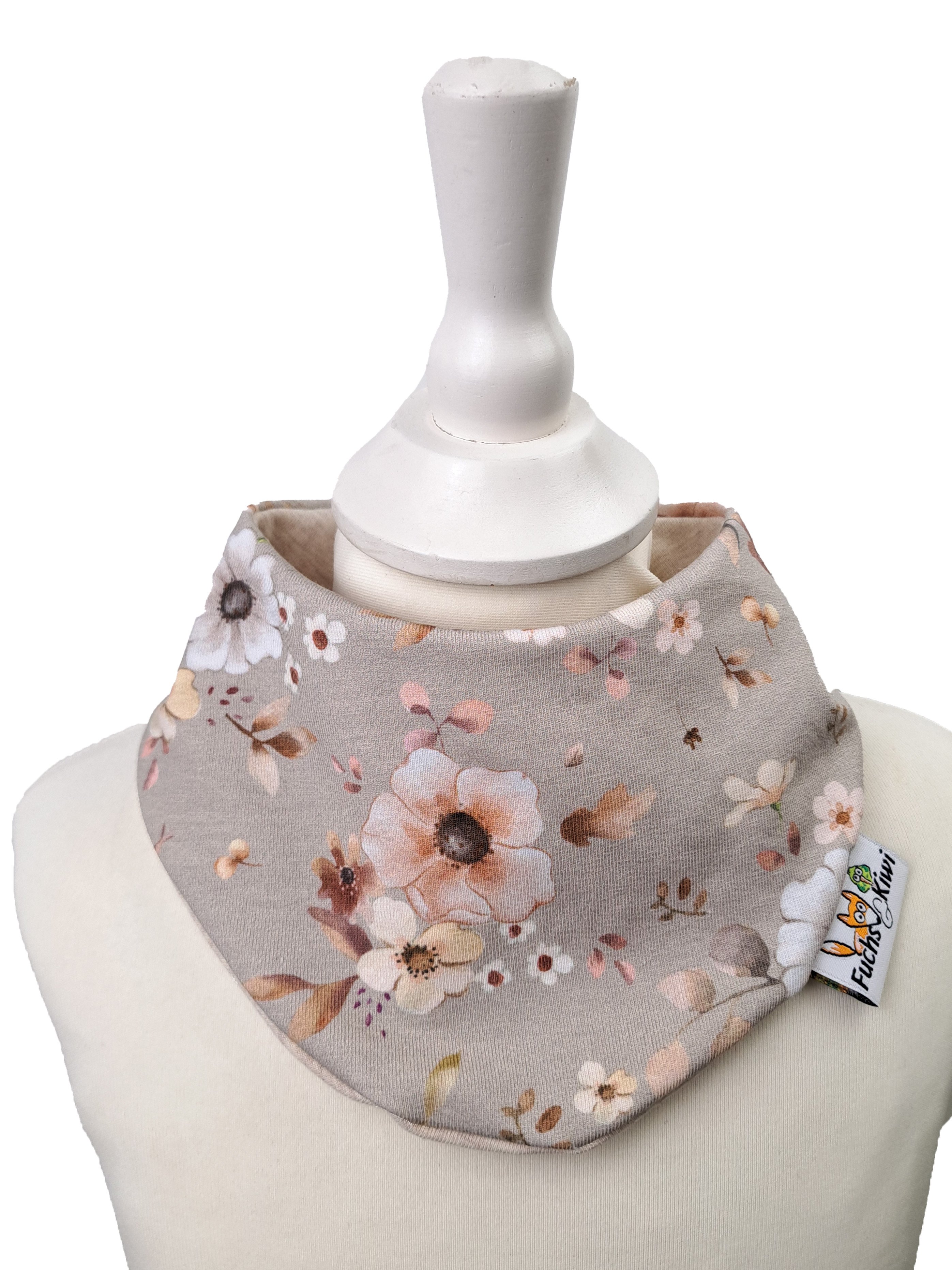 Halstuch Blumentraum sand