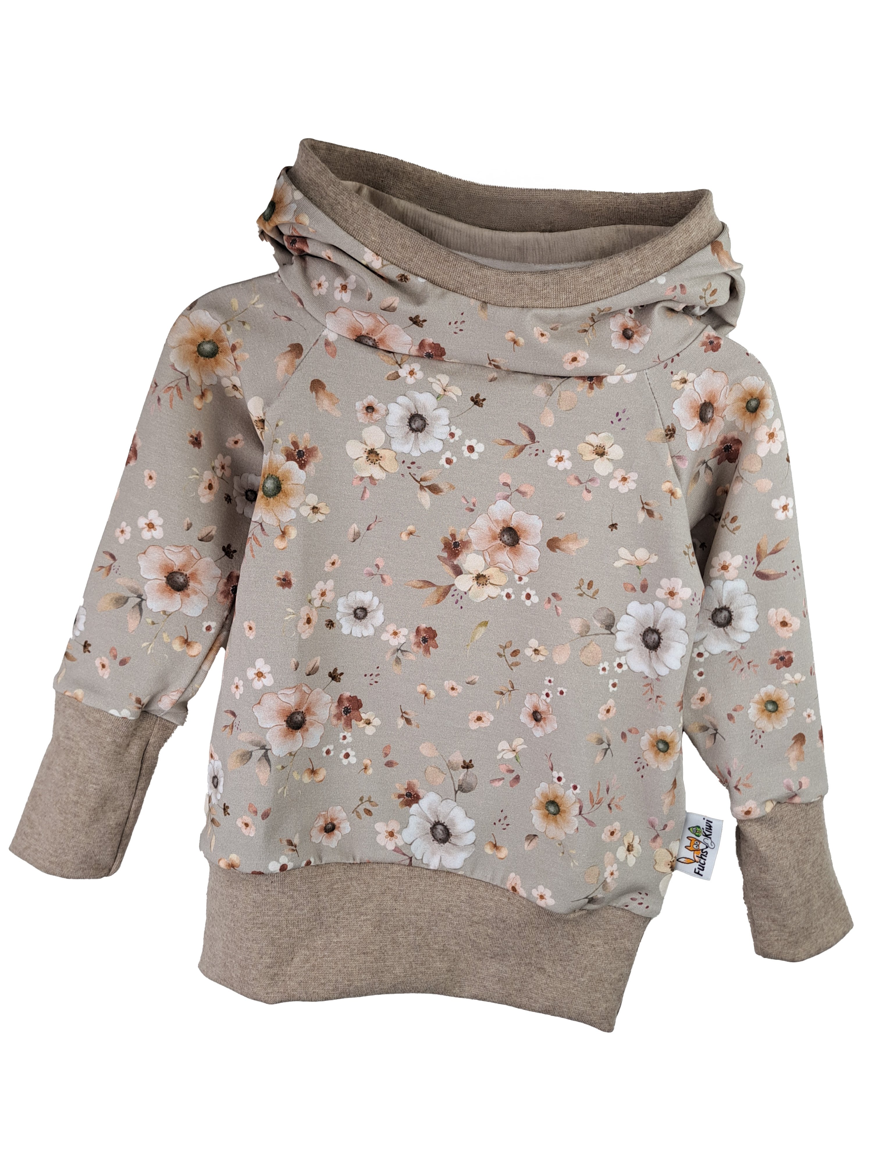 Hoodie Blumentraum sand