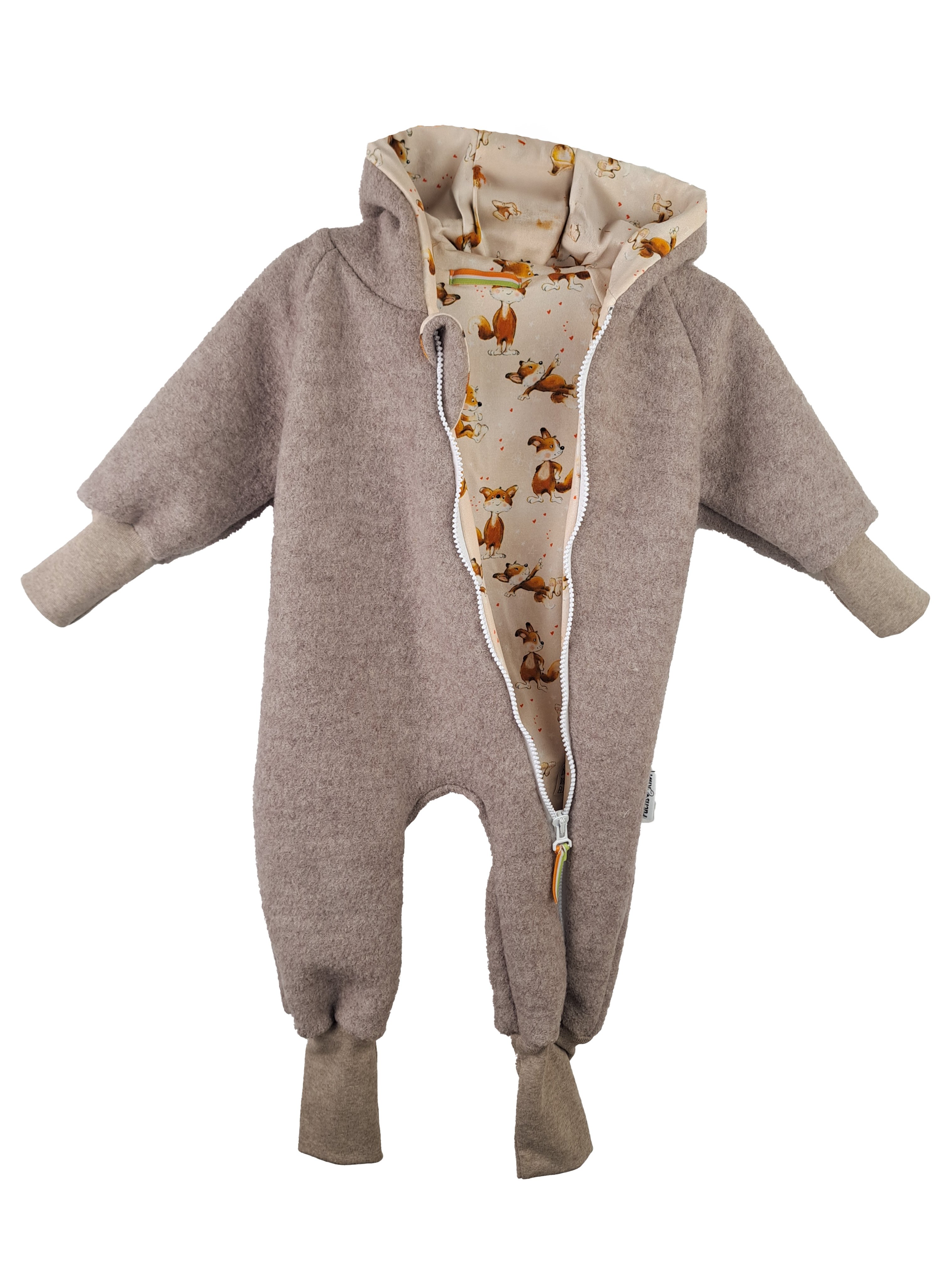 Walkoverall sand meliert mit Lieblingsfuchs