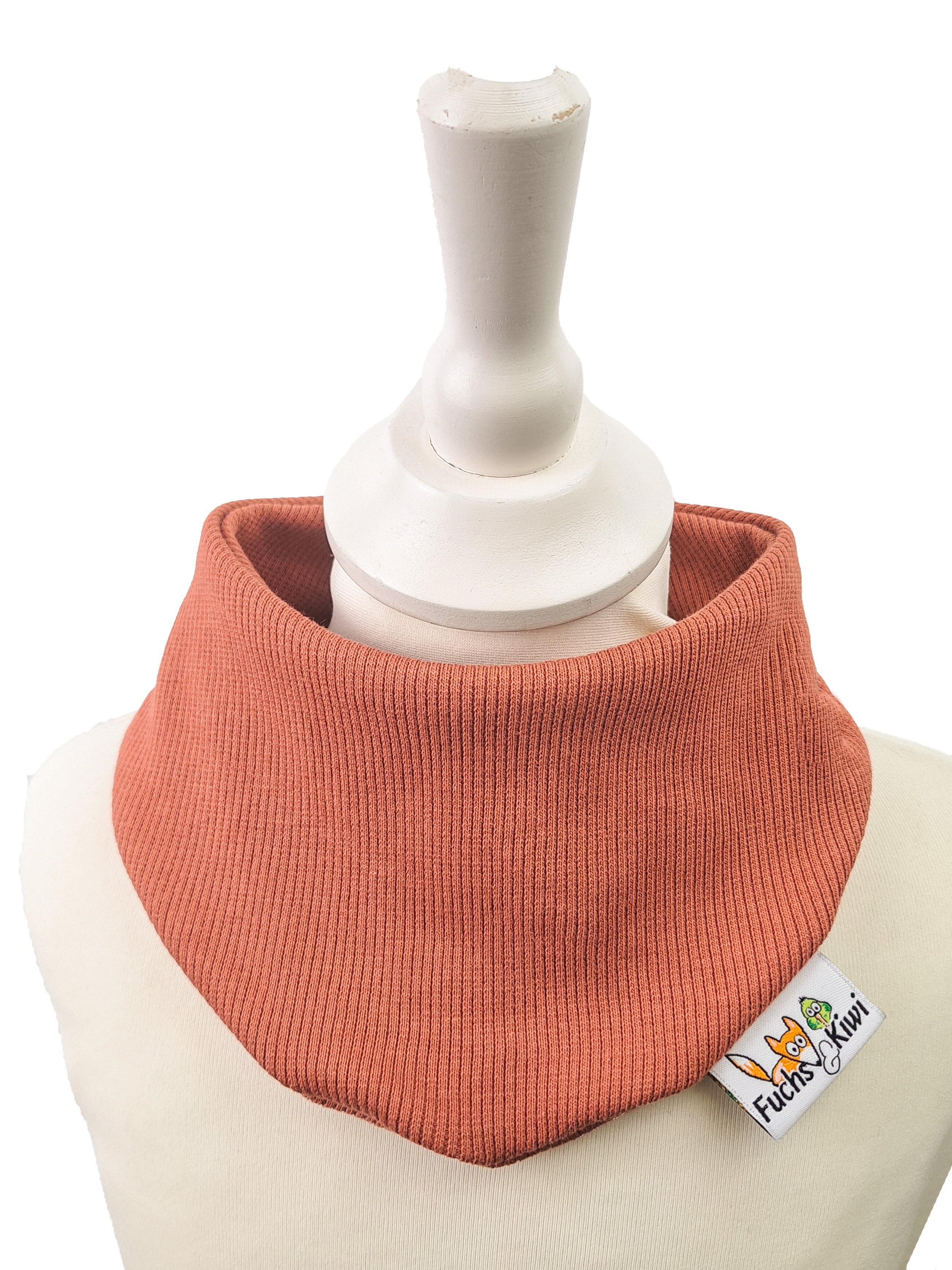 Halstuch Feinripp rost