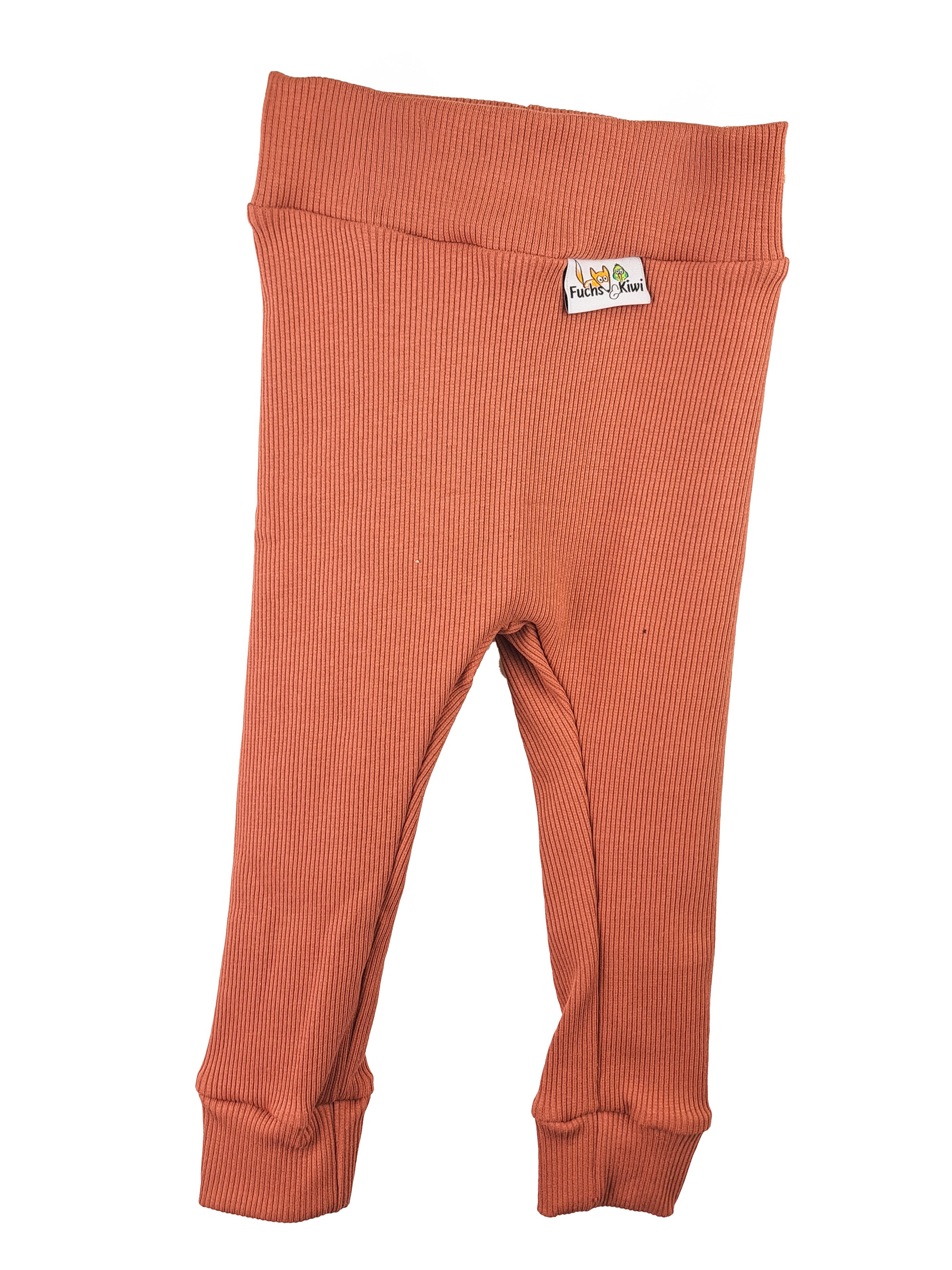 Leggings Feinripp rost