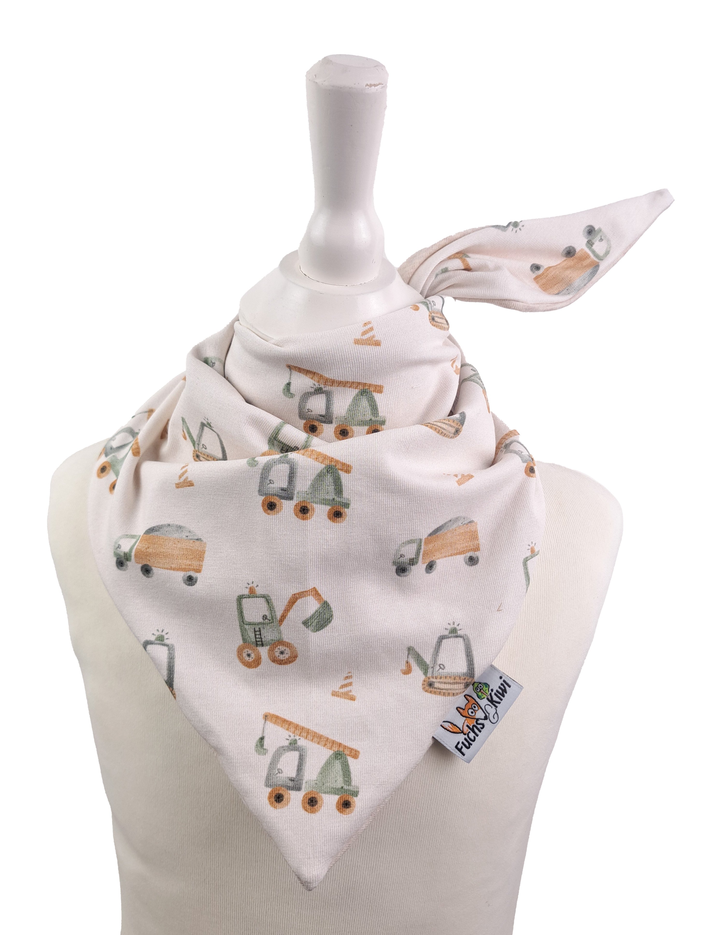 Halstuch zum Binden Coole Baustellenfahrzeuge