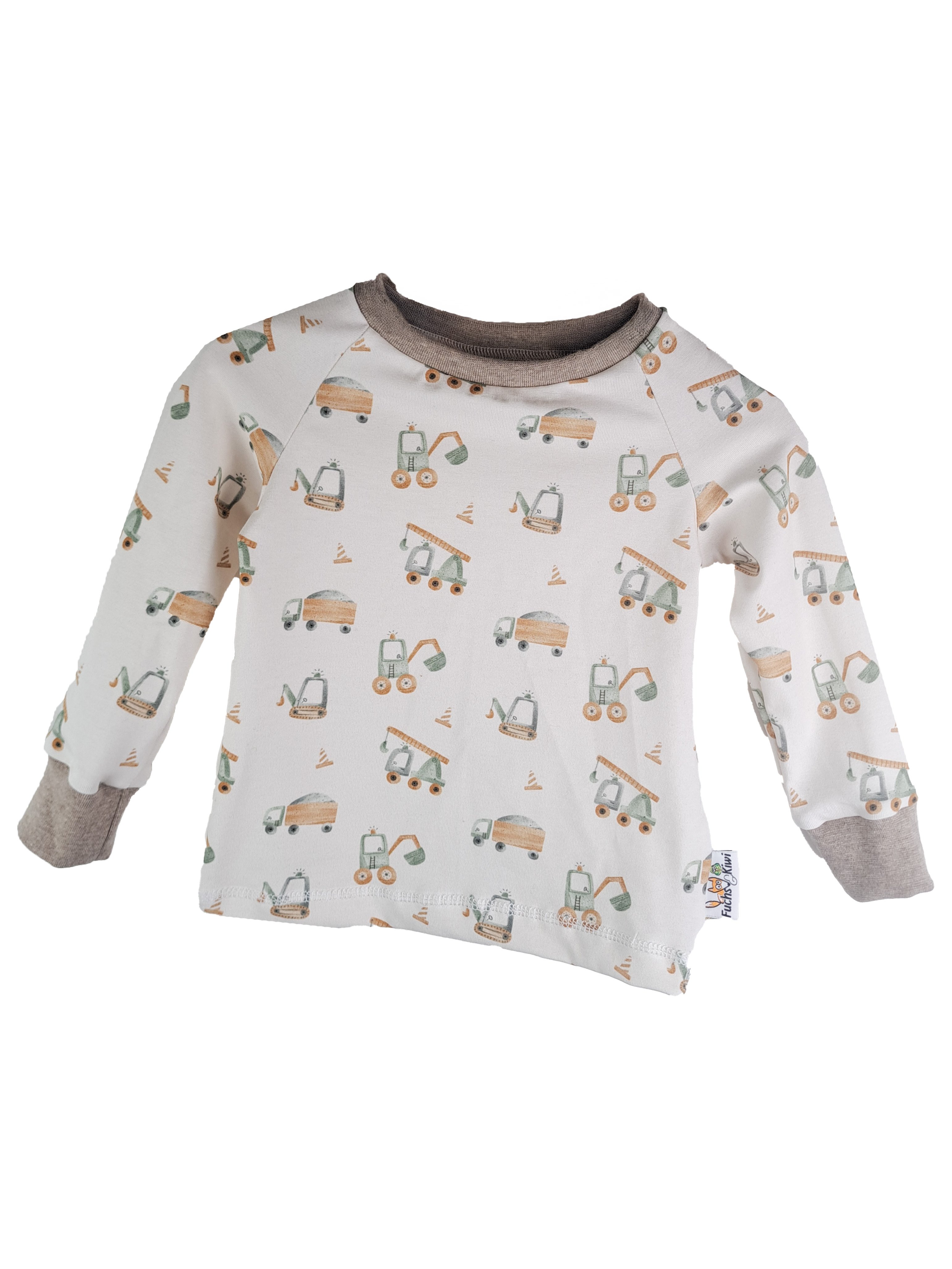 Langarmshirt Coole Baustellenfahrzeuge
