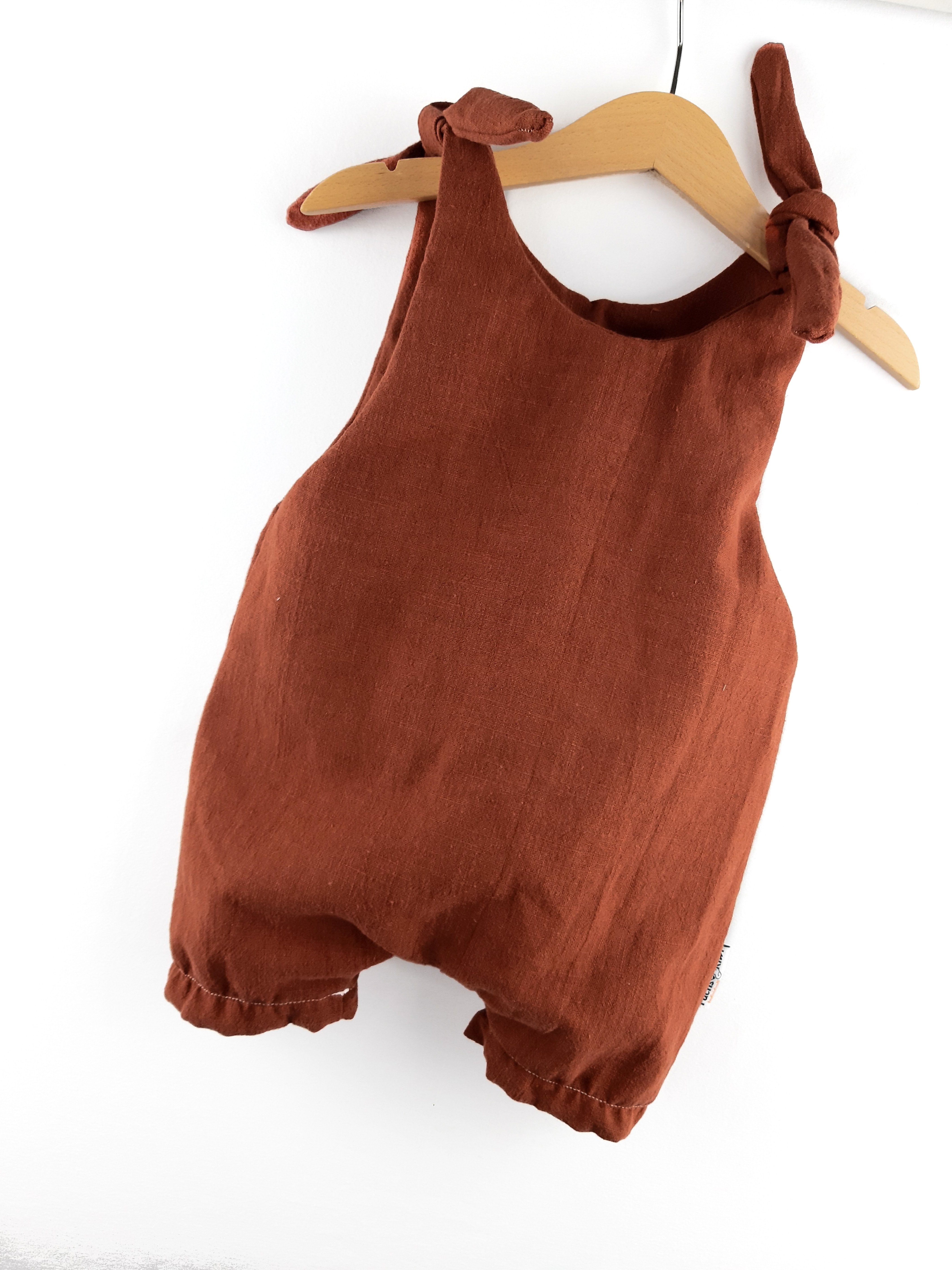 Individuell Einteiler Leinen rost 74/80