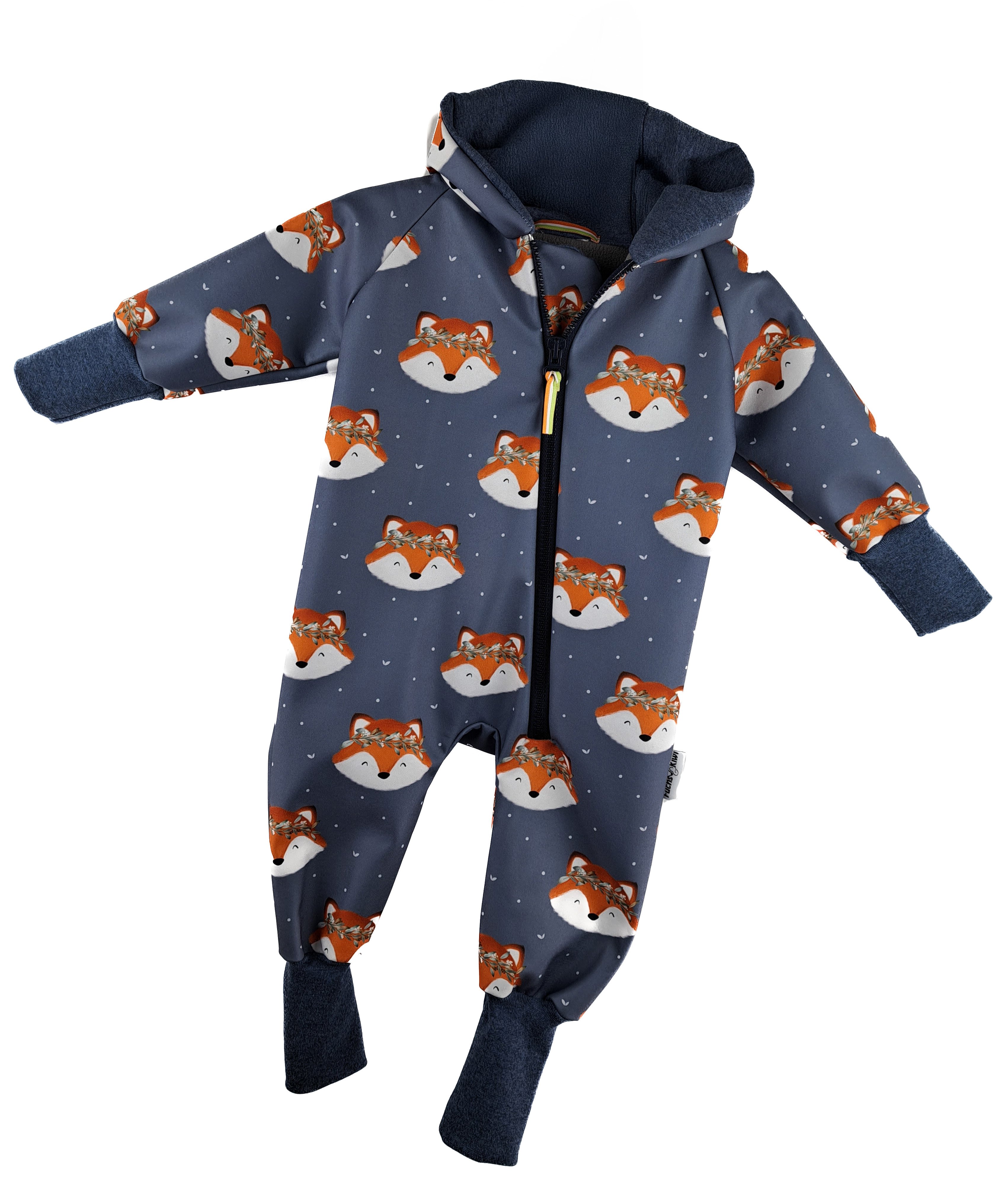 Softshelloverall Fuchsi blau