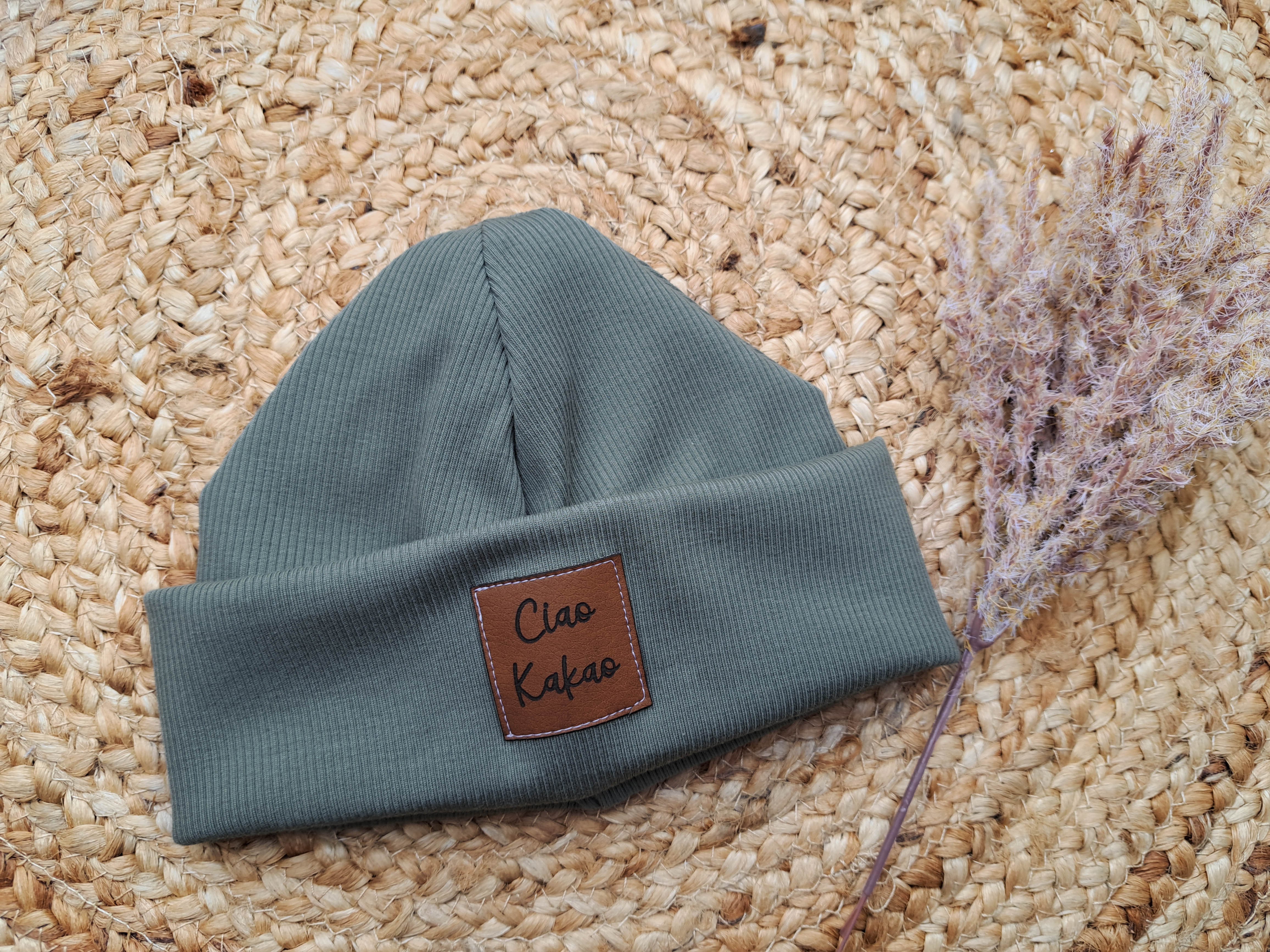 Hipster Beanie Feinripp altmint