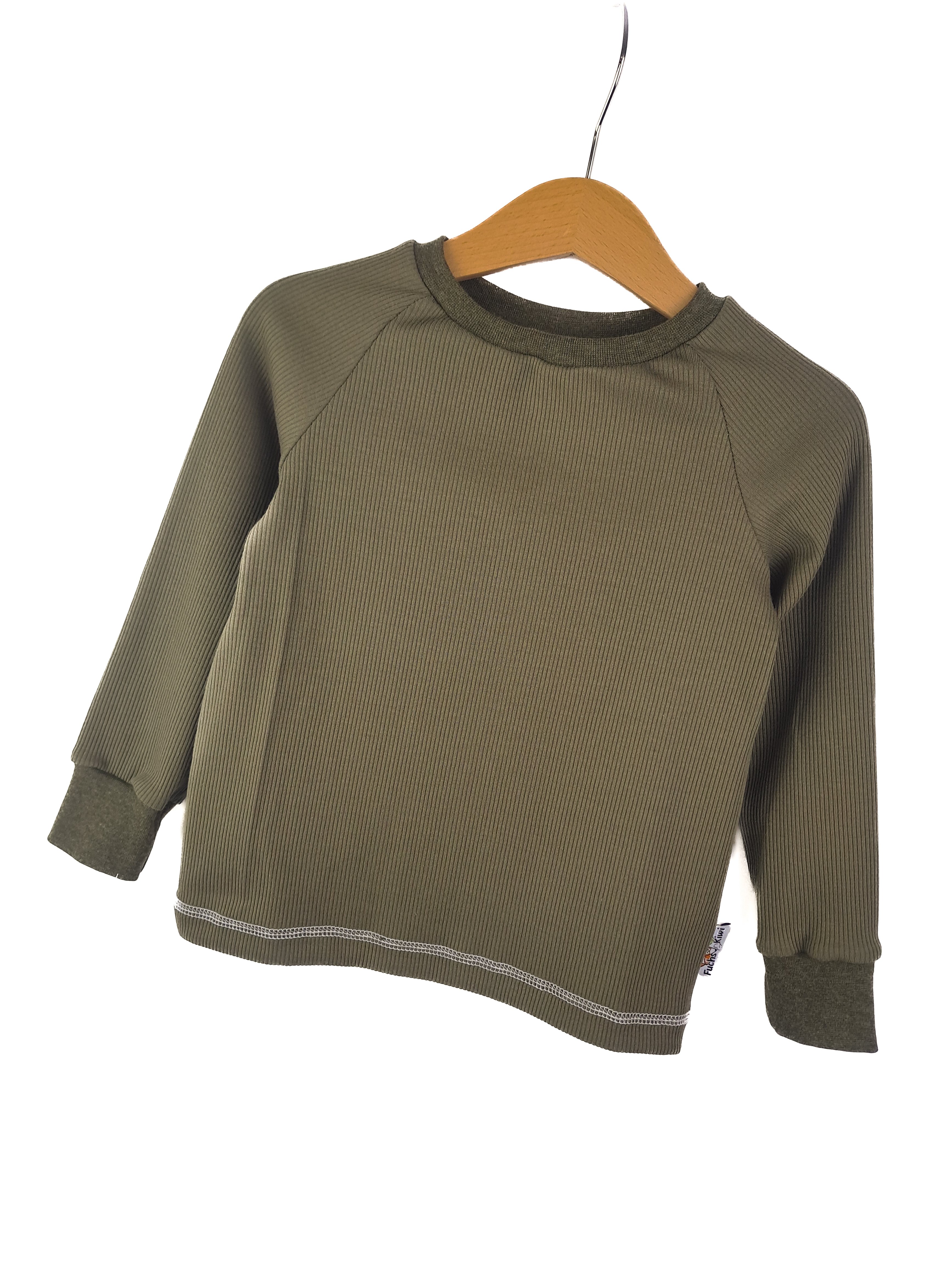 Langarmshirt Feinripp Khaki