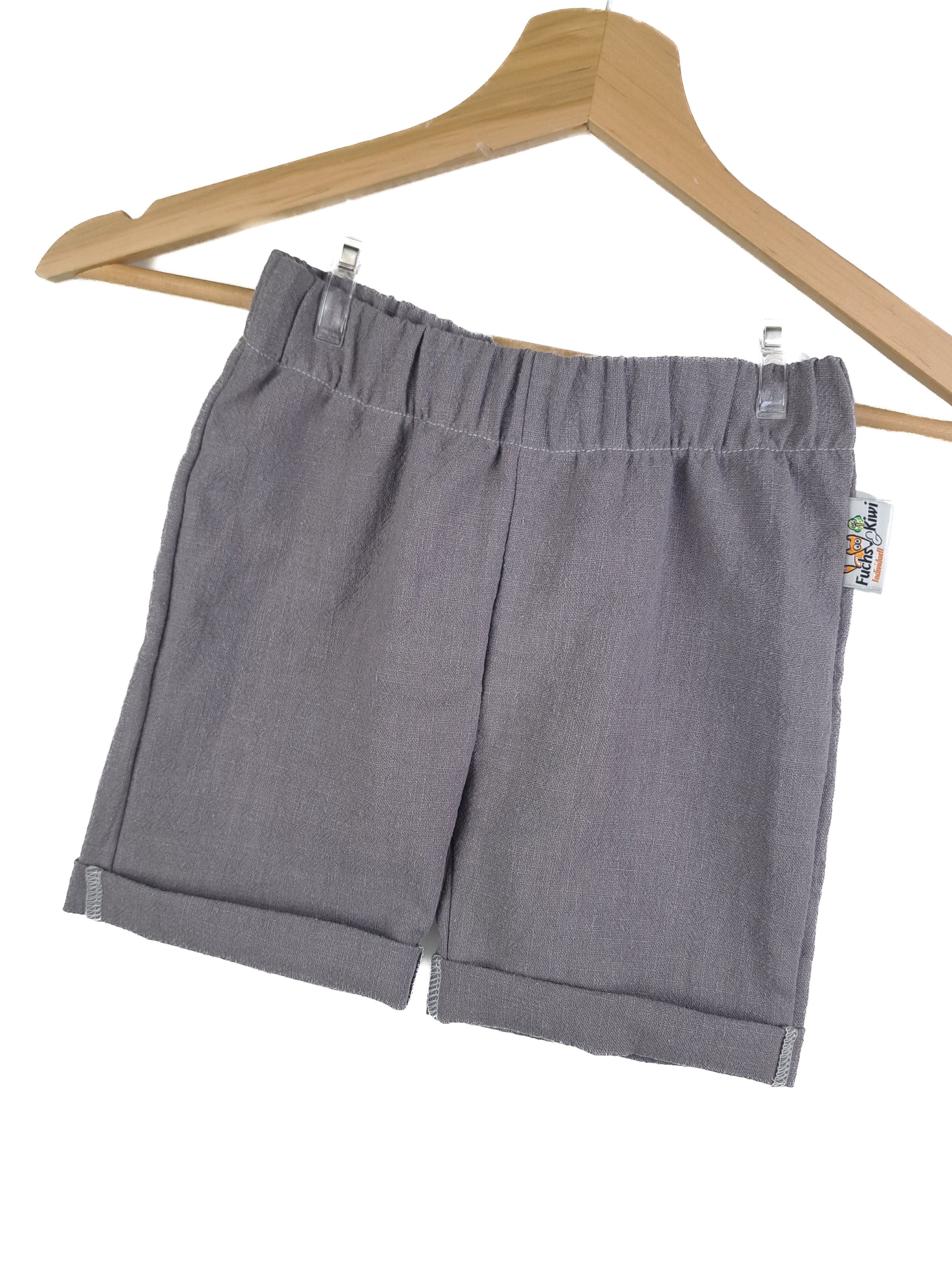 INDIVIDUELL Kurze Shorts Leinen grau