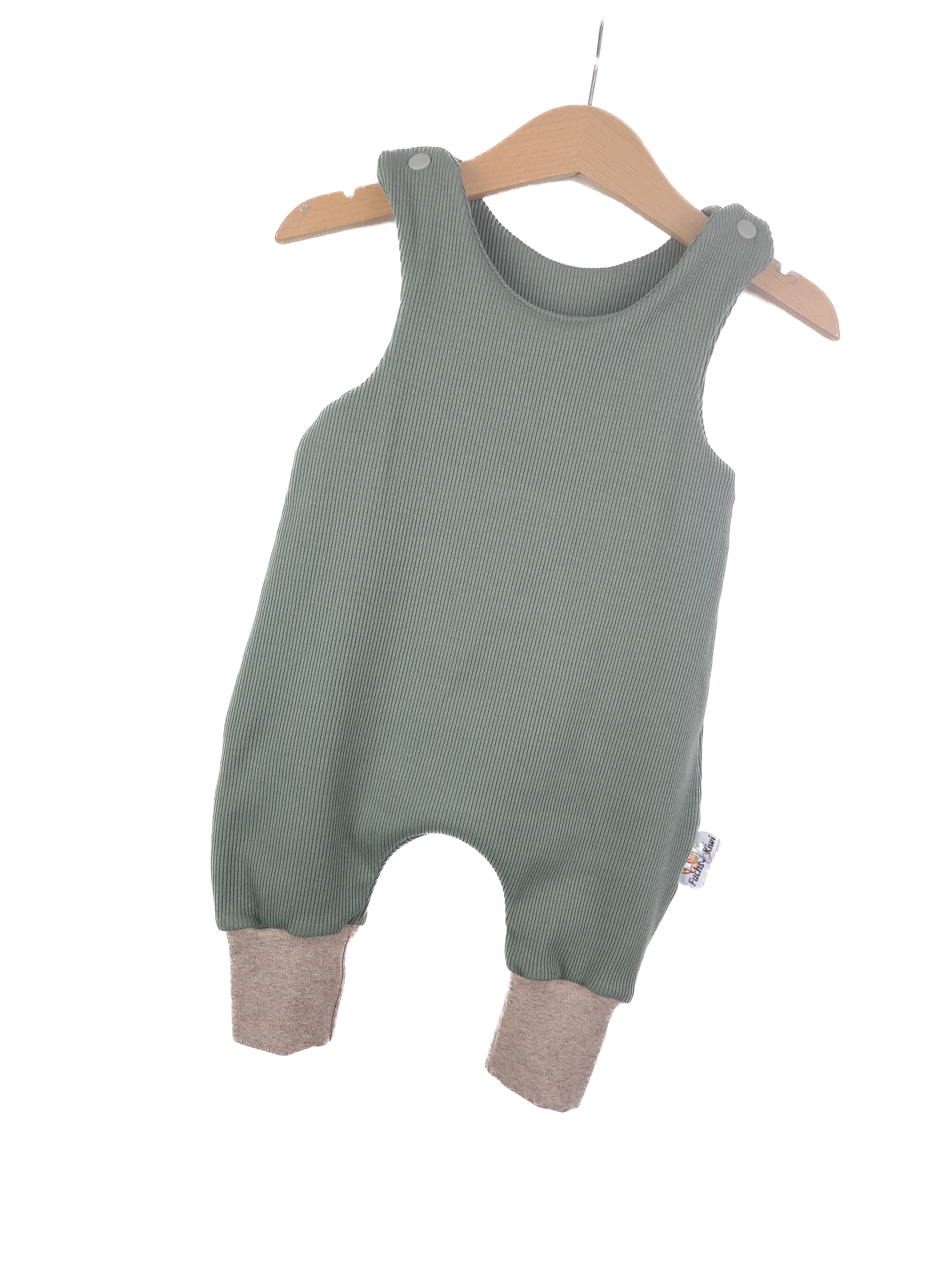 Strampler Feinripp altmint