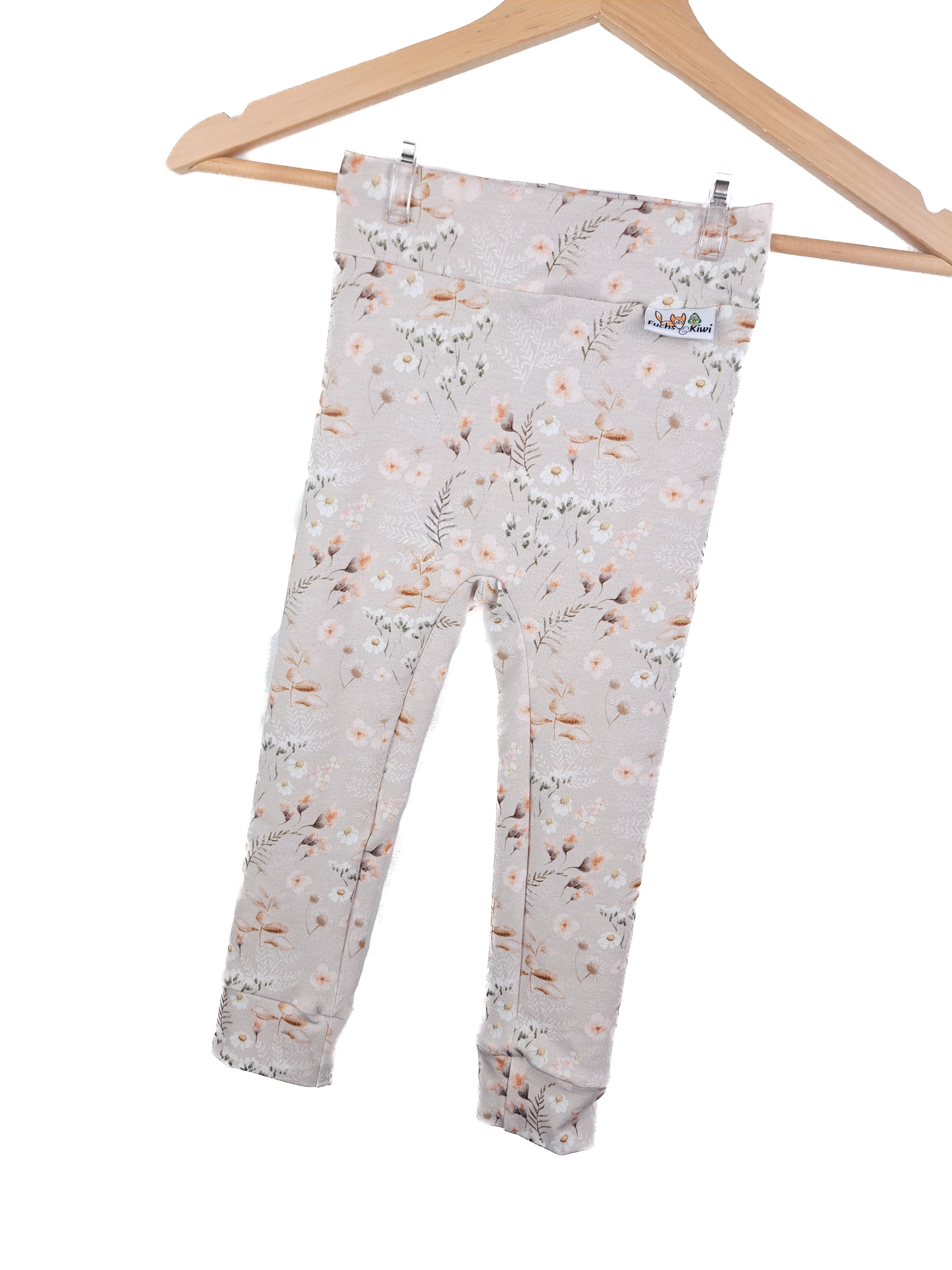 Leggings Blümchen sand
