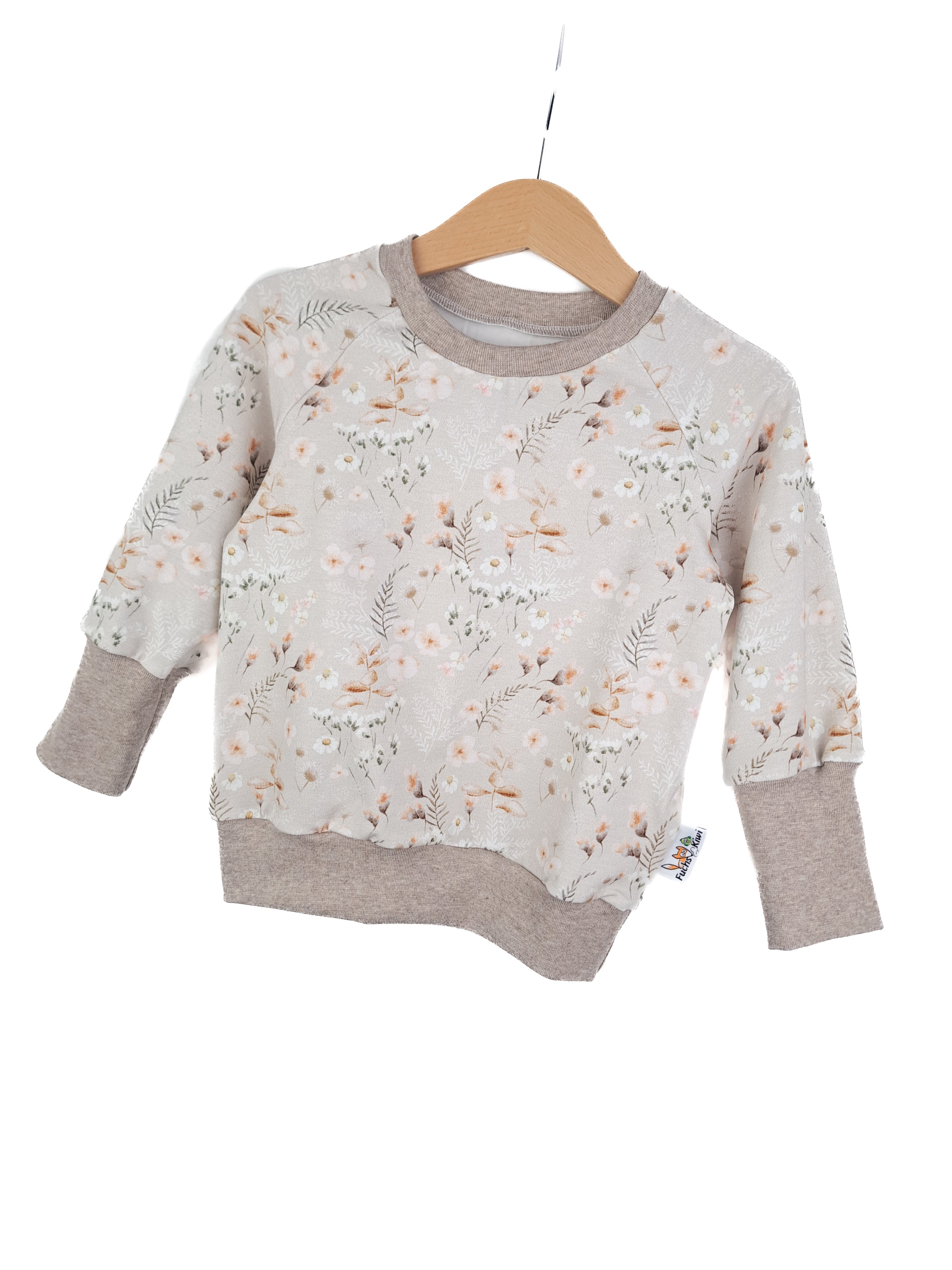 Pullover Blümchen sand