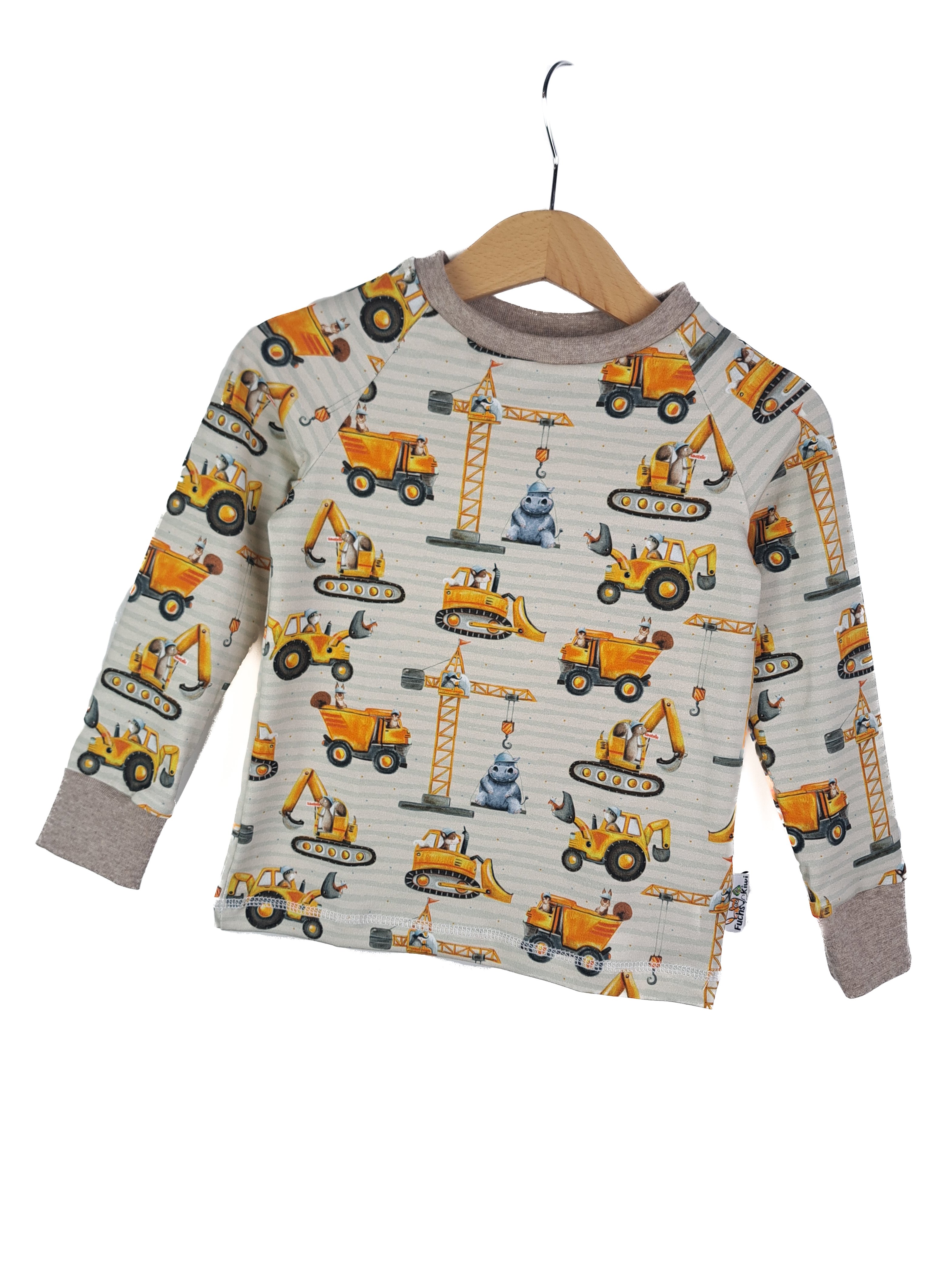 Langarmshirt Baustellenfahrzeuge