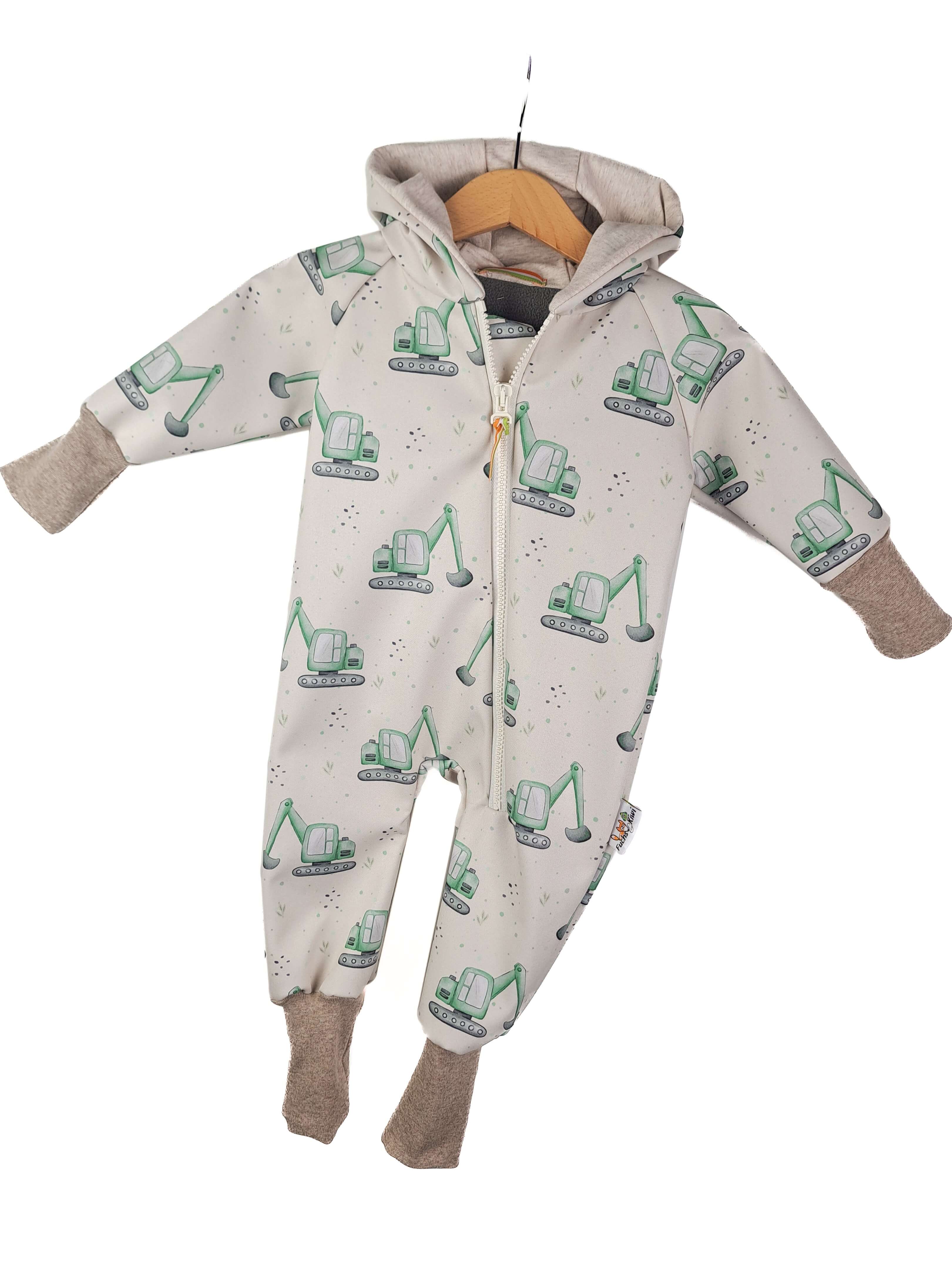 Softshelloverall Softshell Bagger creme 80/86