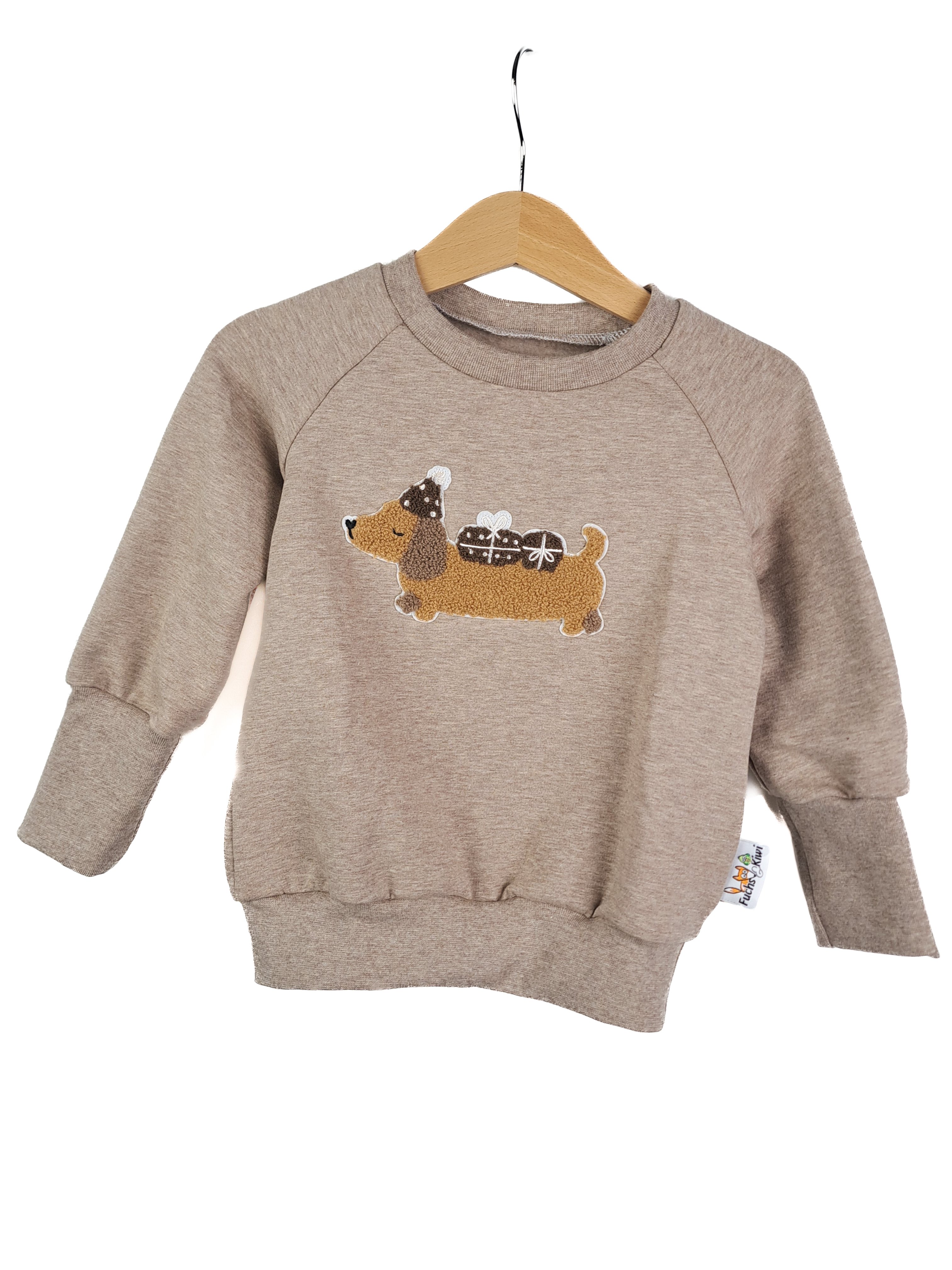 Pullover Dackel-Patch