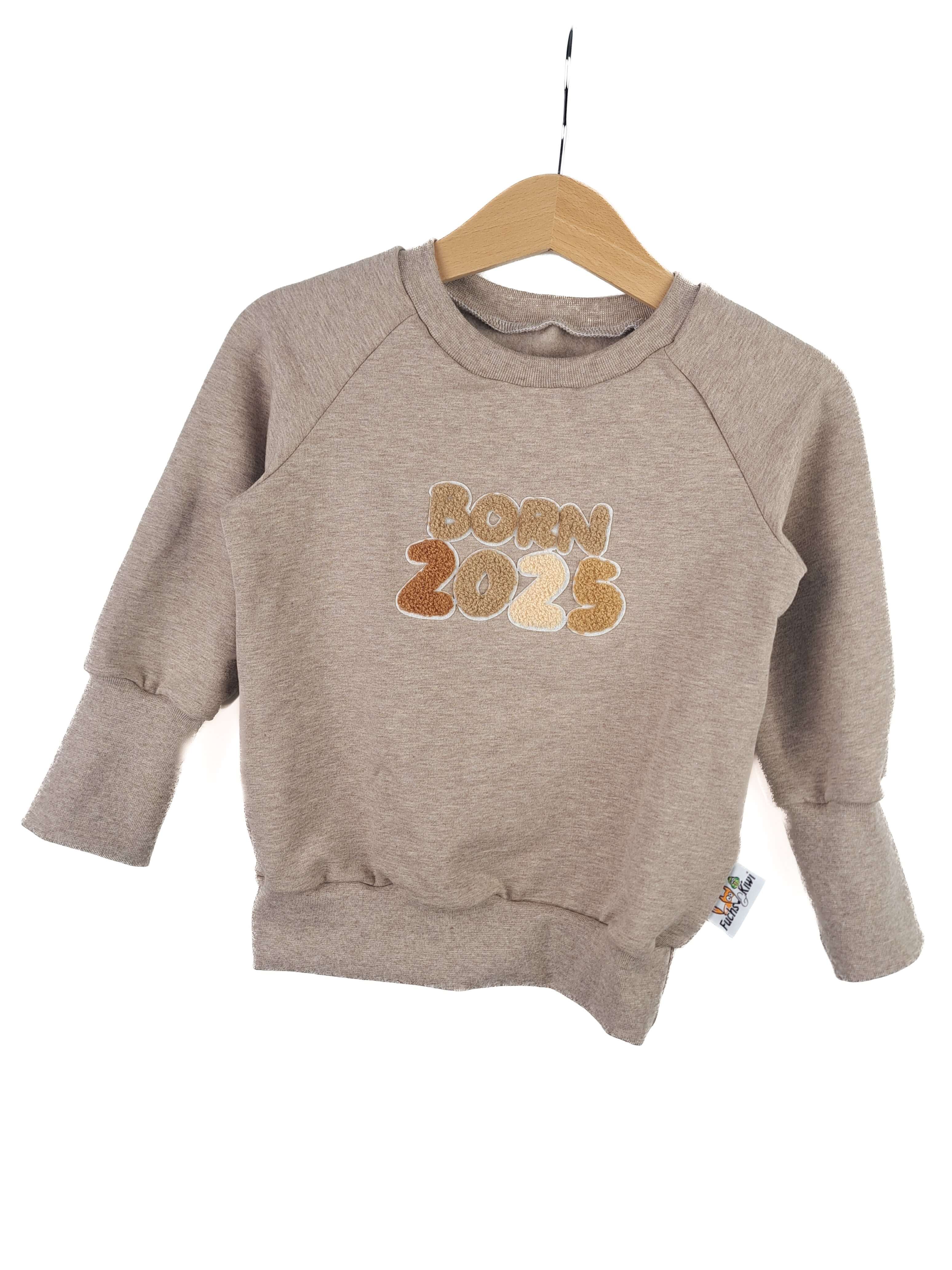 Pullover Born 2025 sand