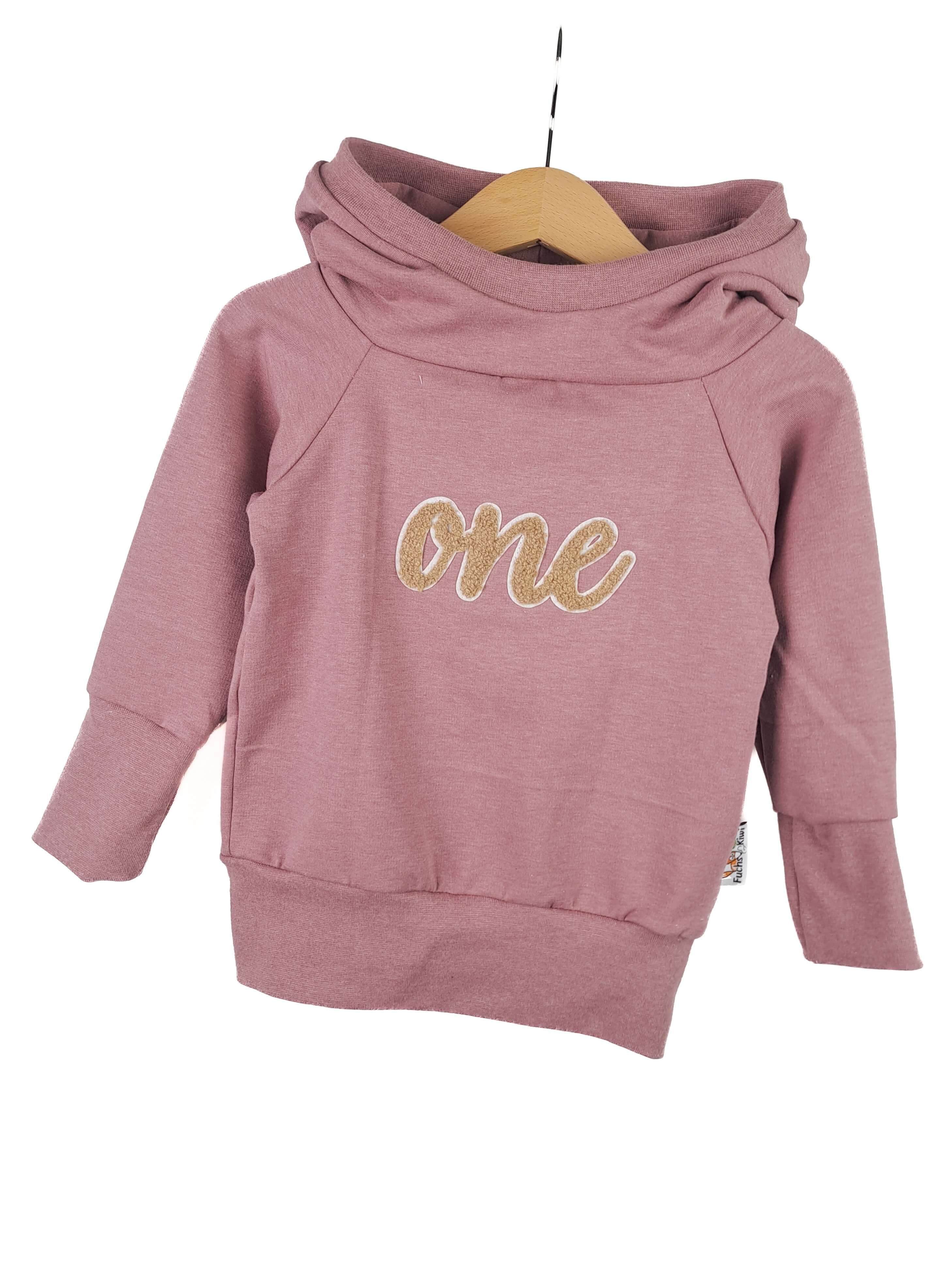 Hoodie One-Patch rosa