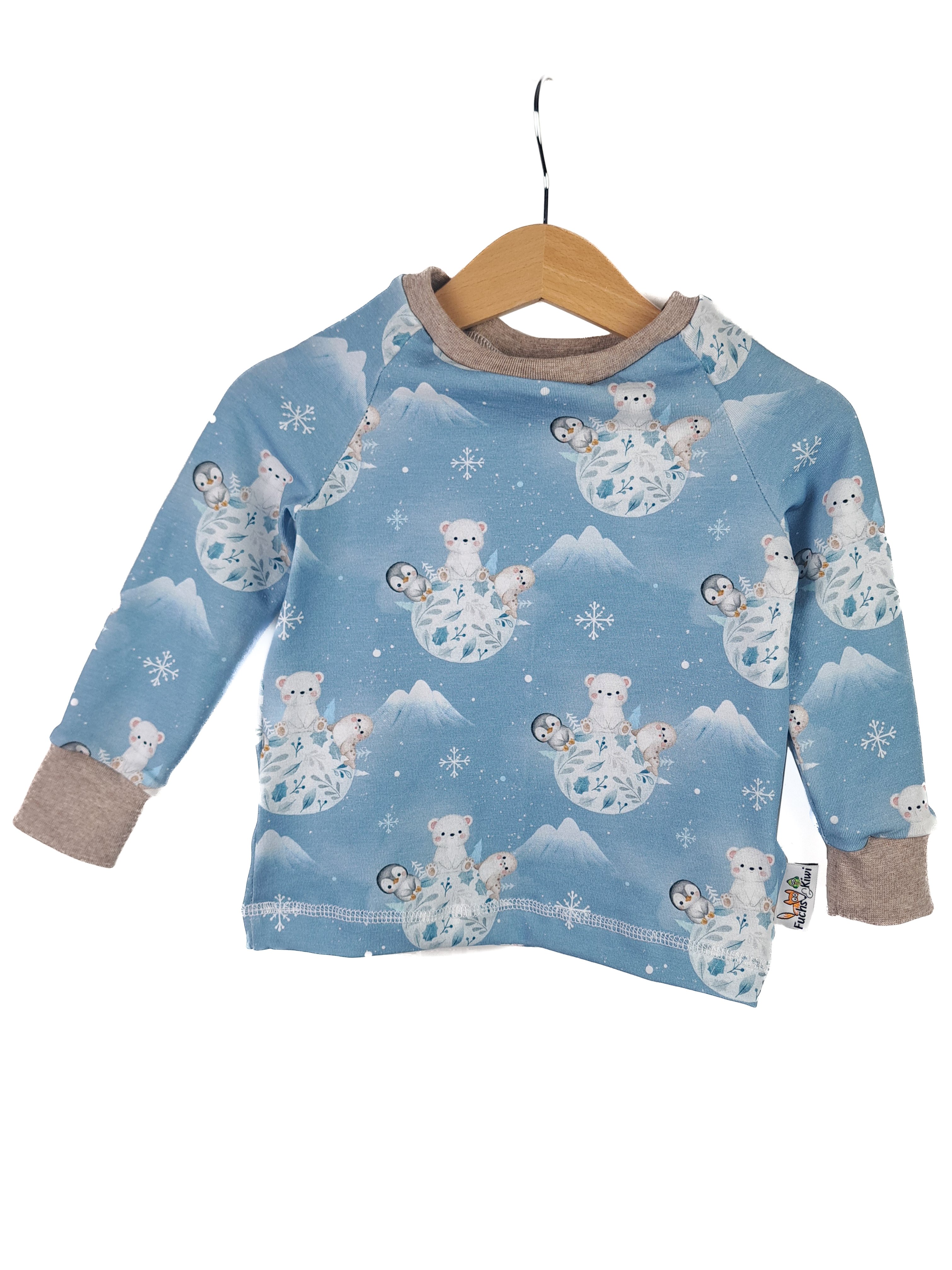 Langarmshirt Eiswelt 74/80
