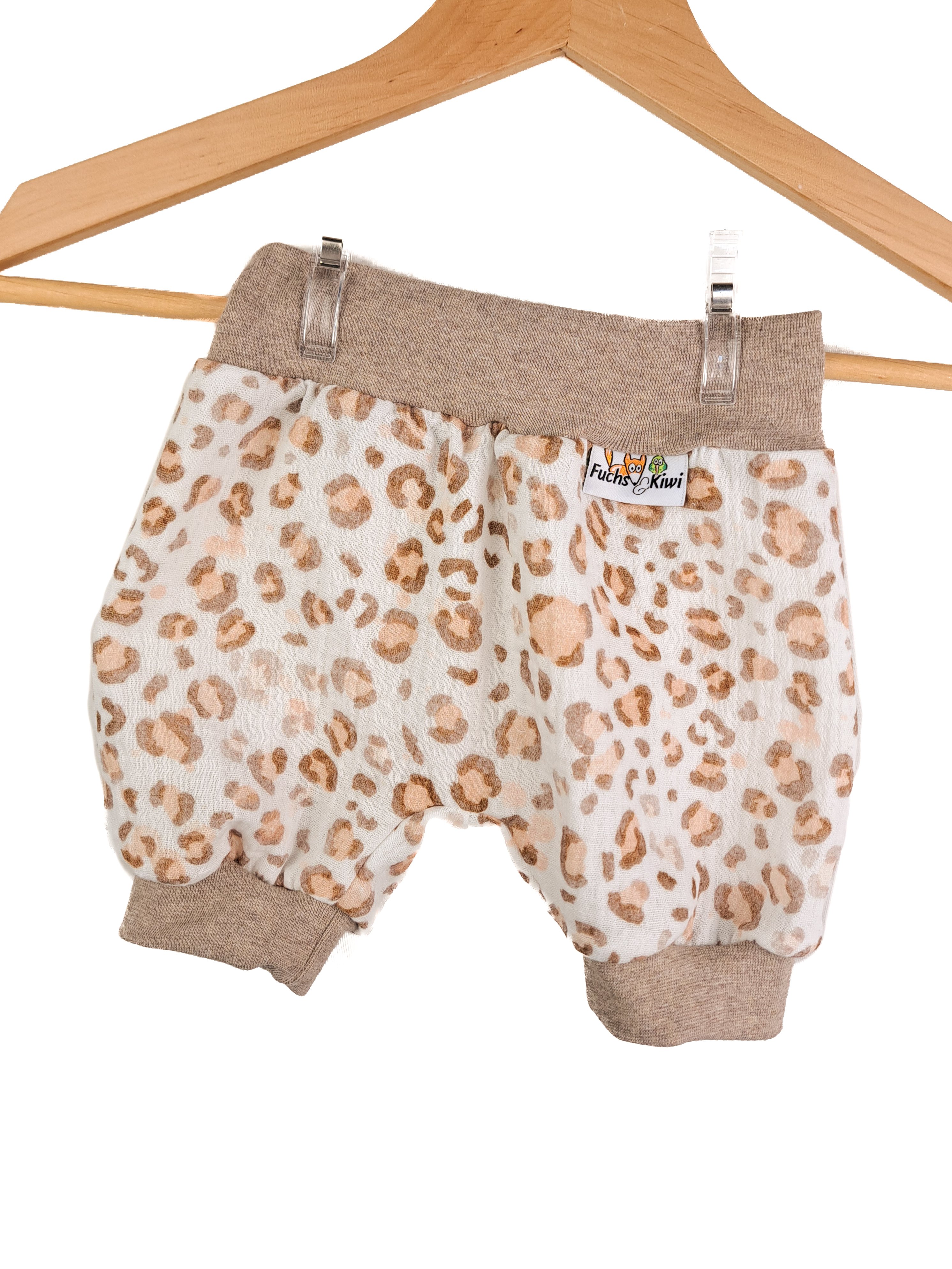 Kurze Hose Musselin Leo creme 74/80