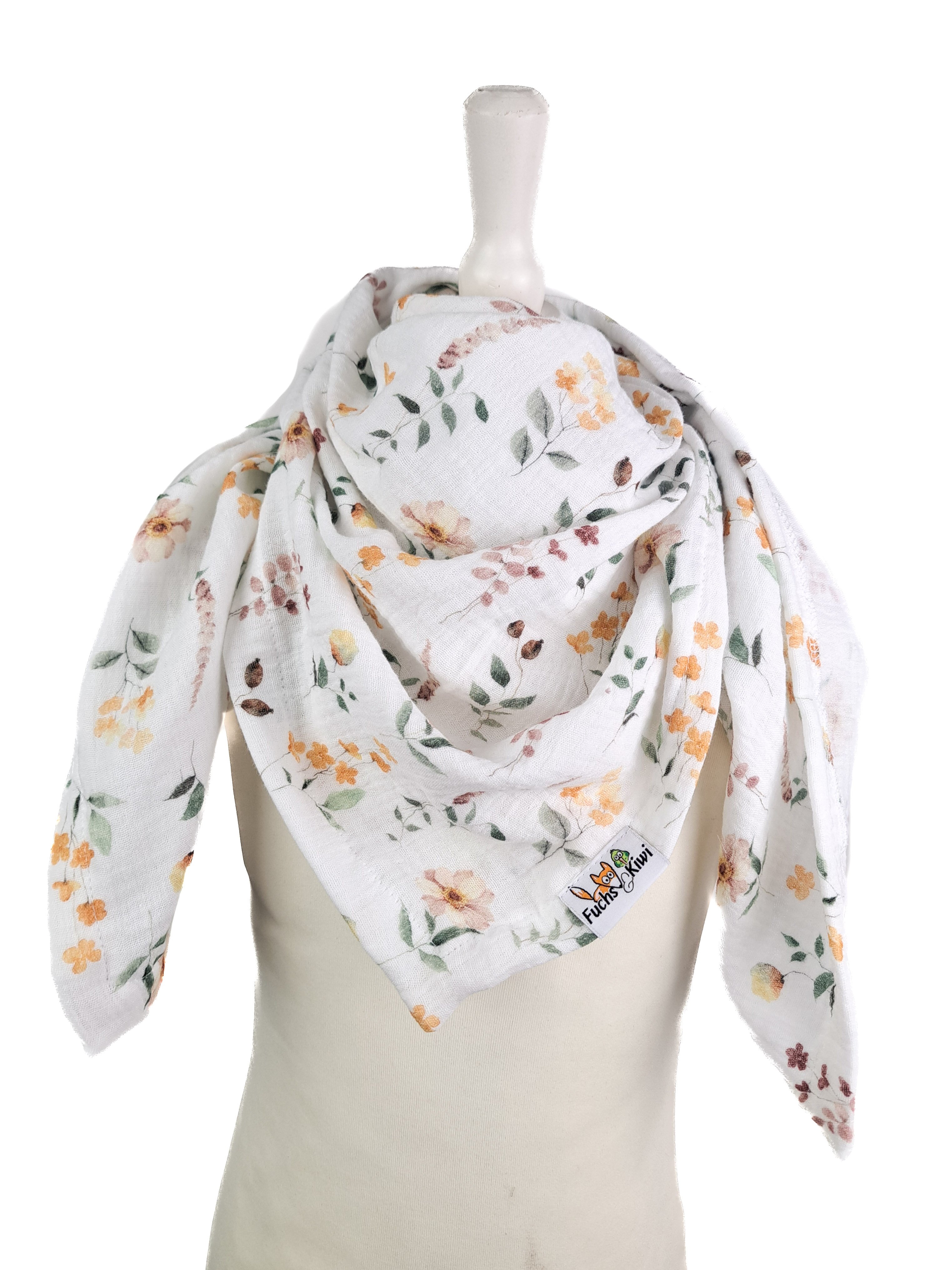 Tuch zum Binden Musselin Streublumen