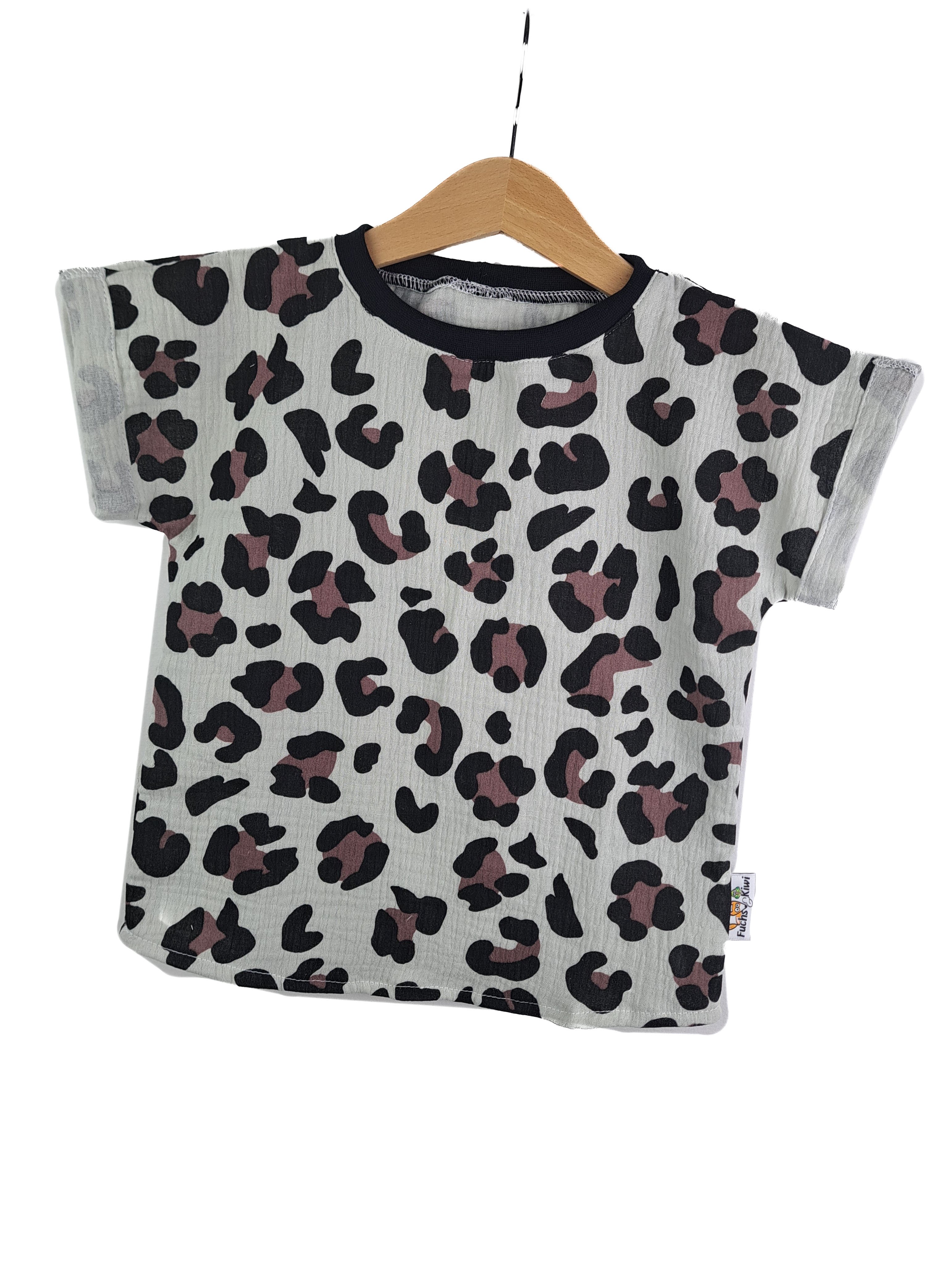 Shirty Musselin Leo schwarz