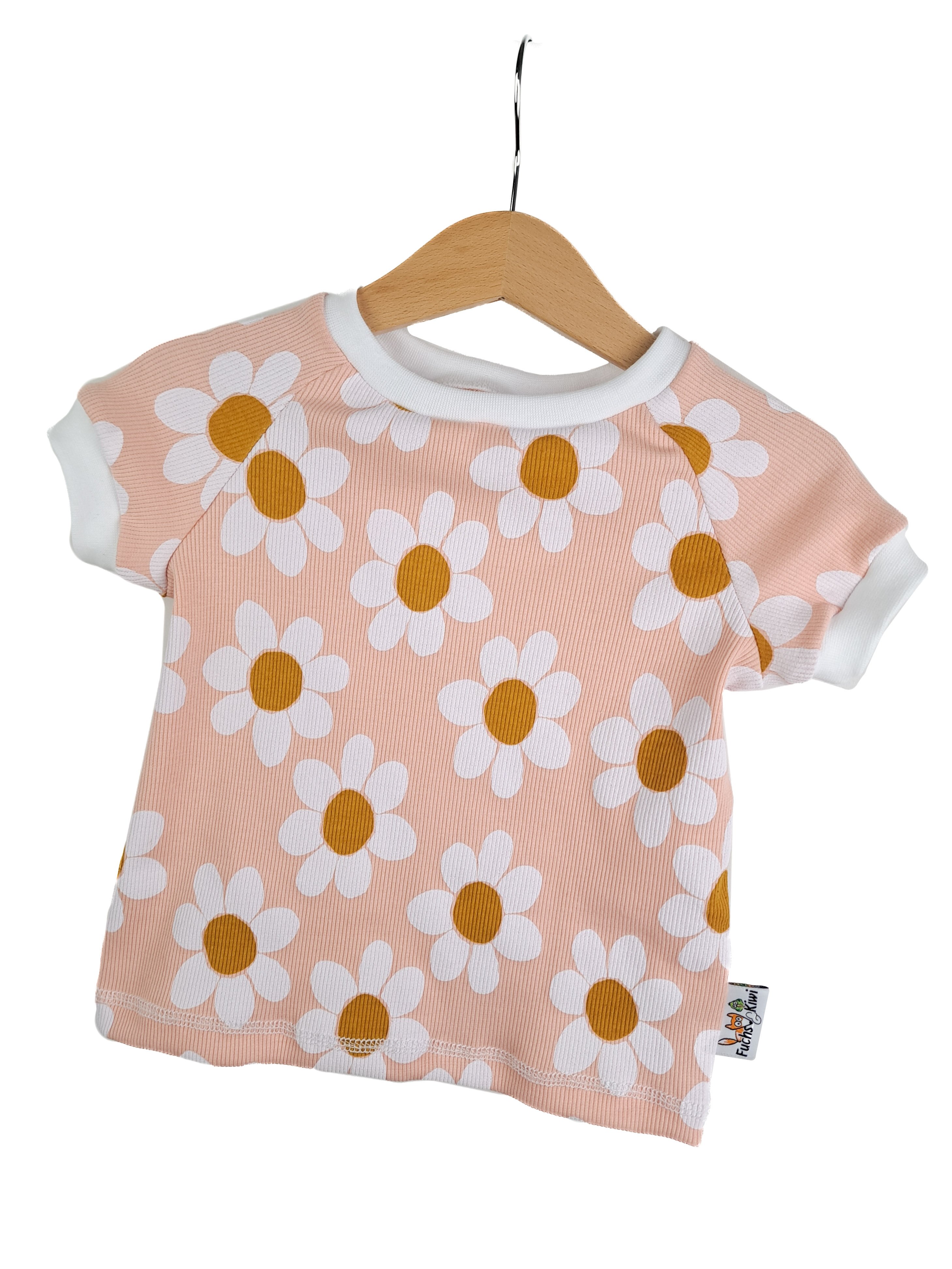T-Shirt Feinripp Gänseblümchen