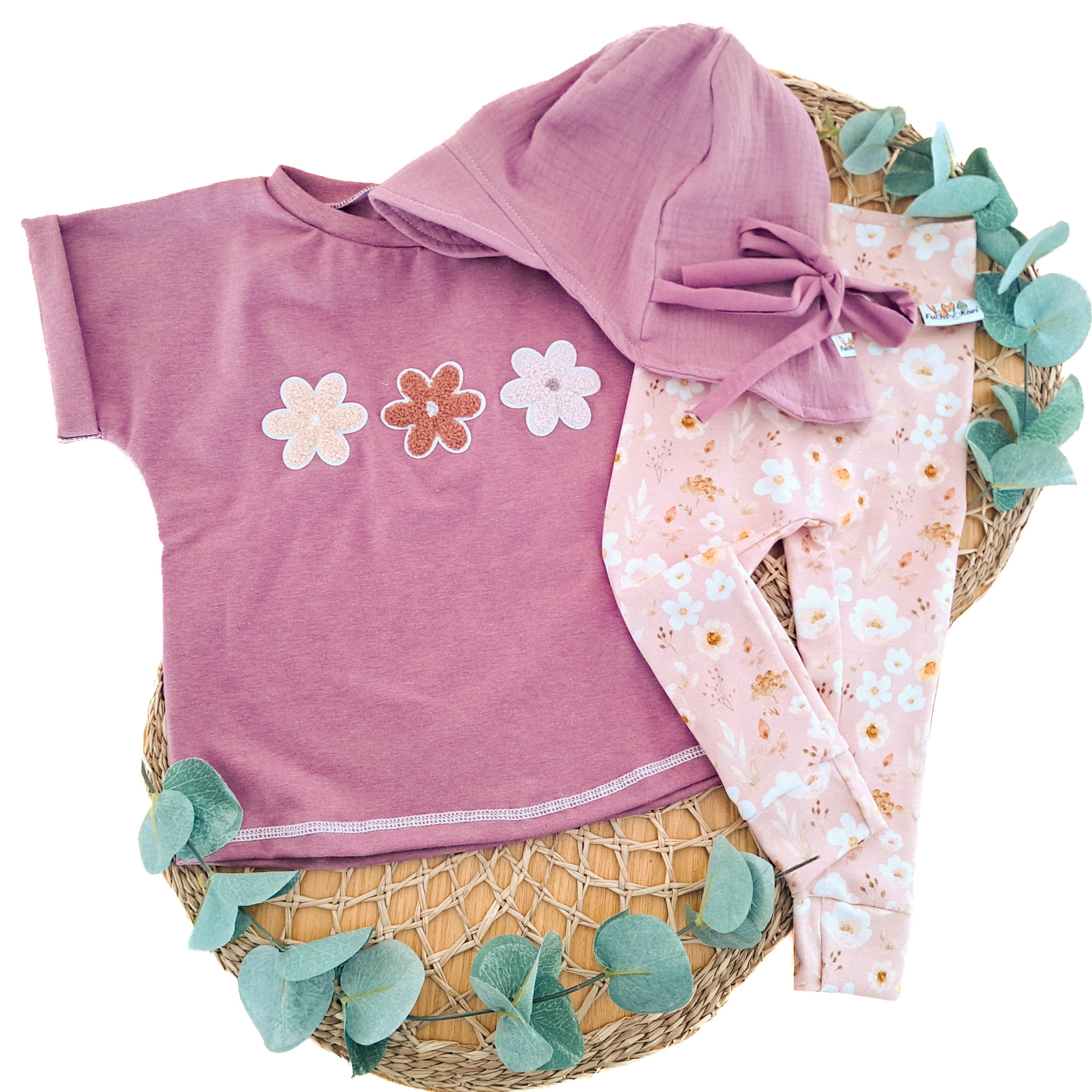 Blümchen altrosa Outfit