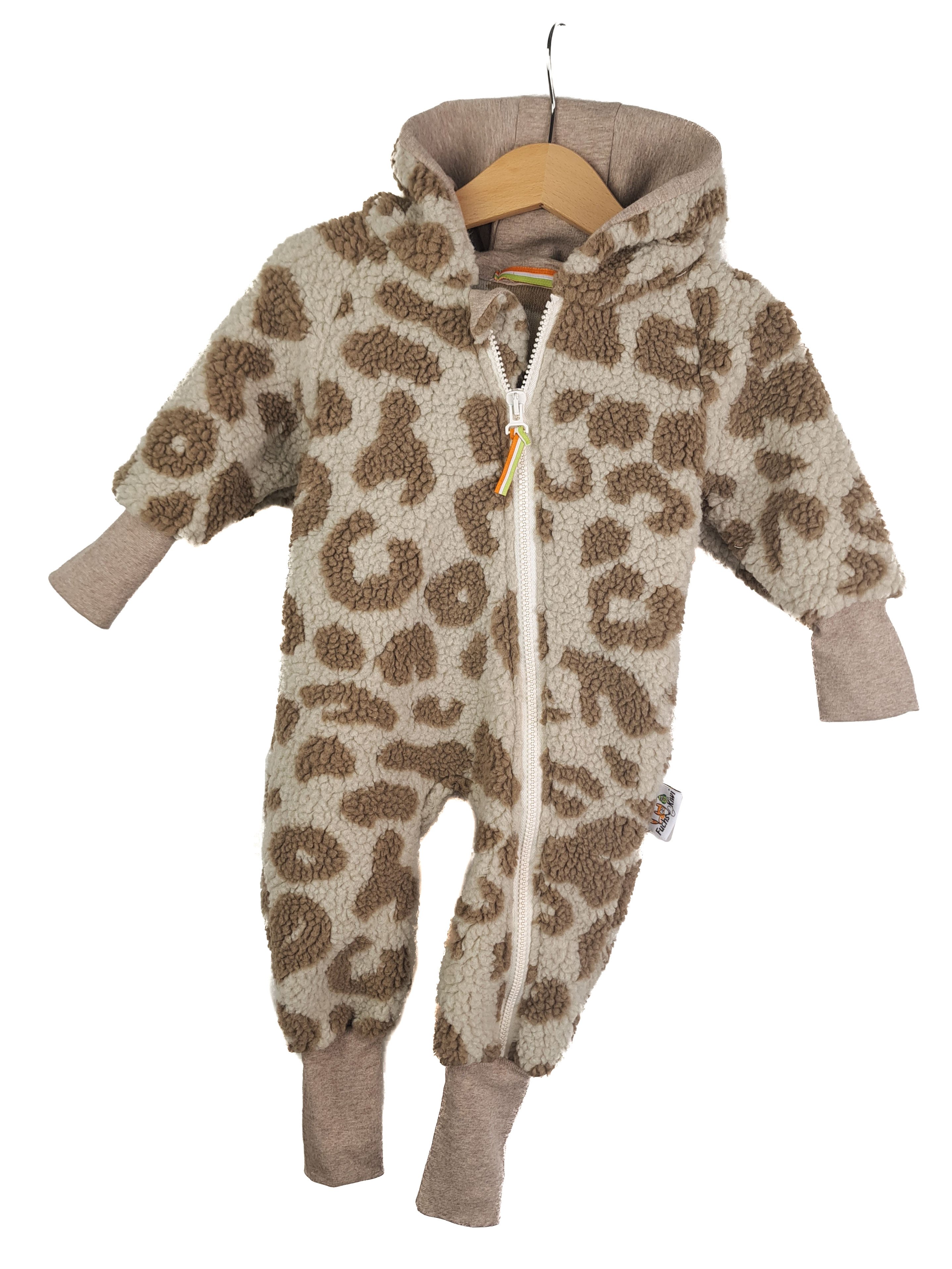 Overall aus Fleece Leo sand