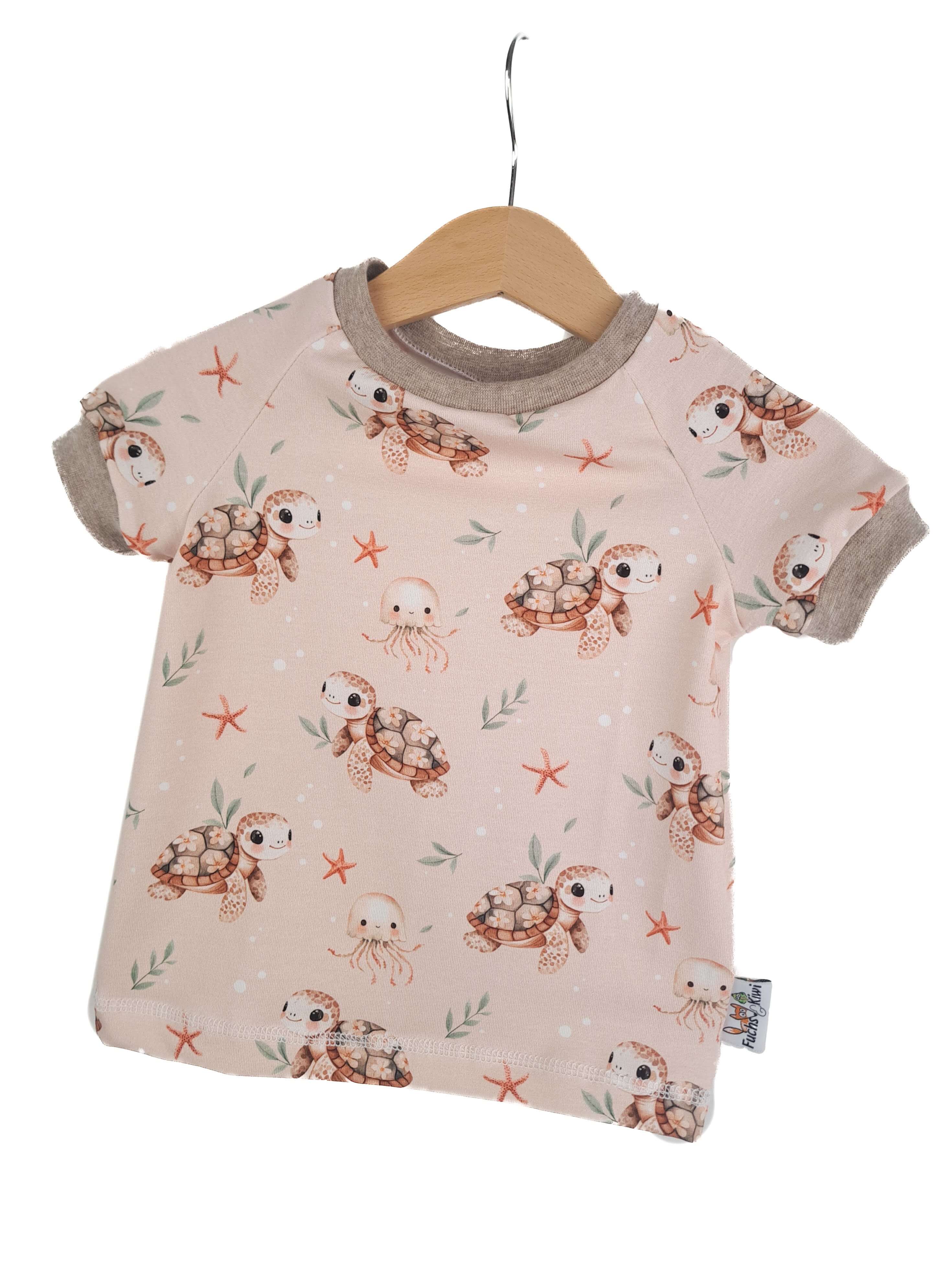 T-Shirt Unterwasserwelt sand 74/80