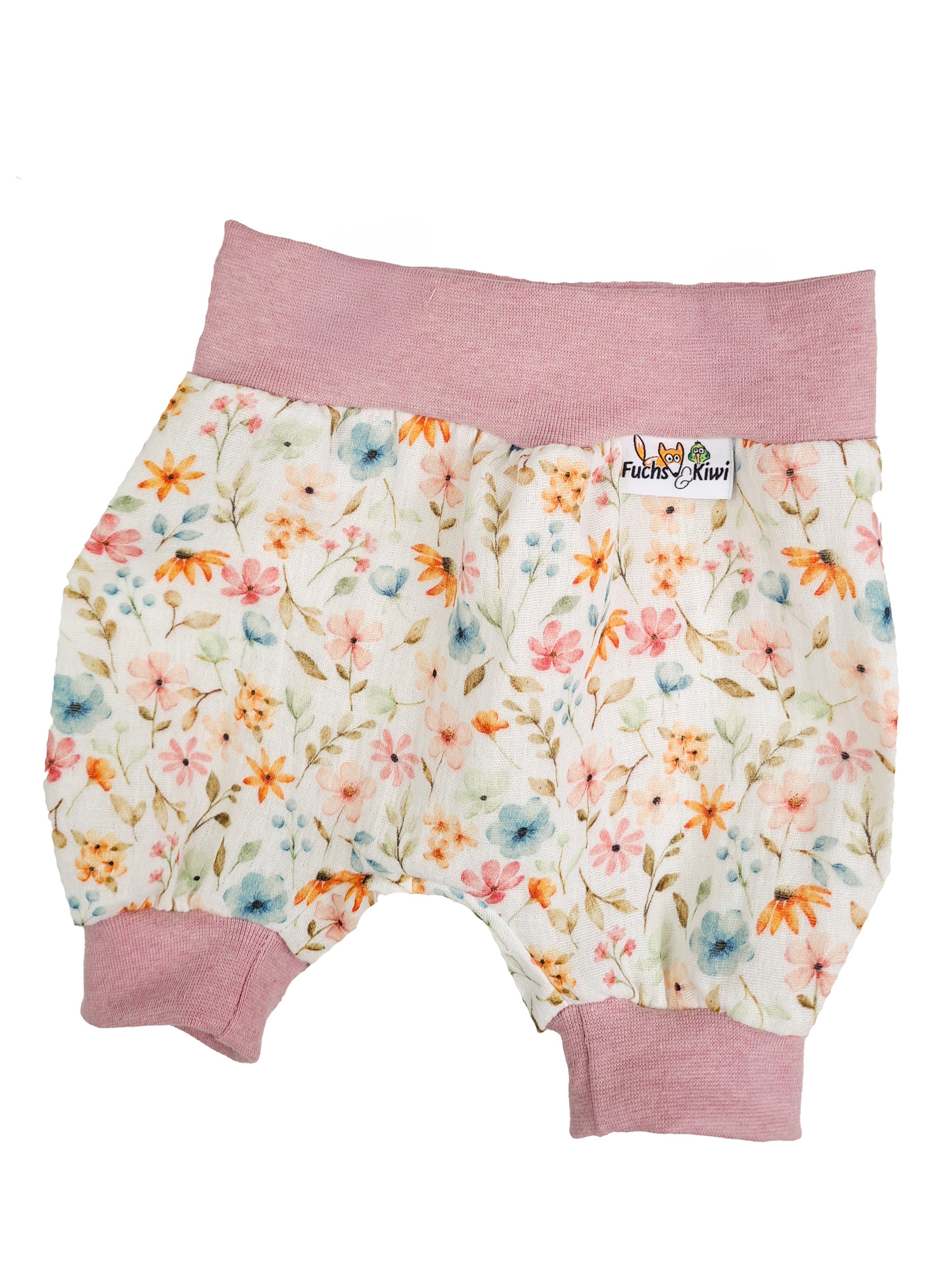 Kurze Hose Musselin Streublumenwiese 74/80