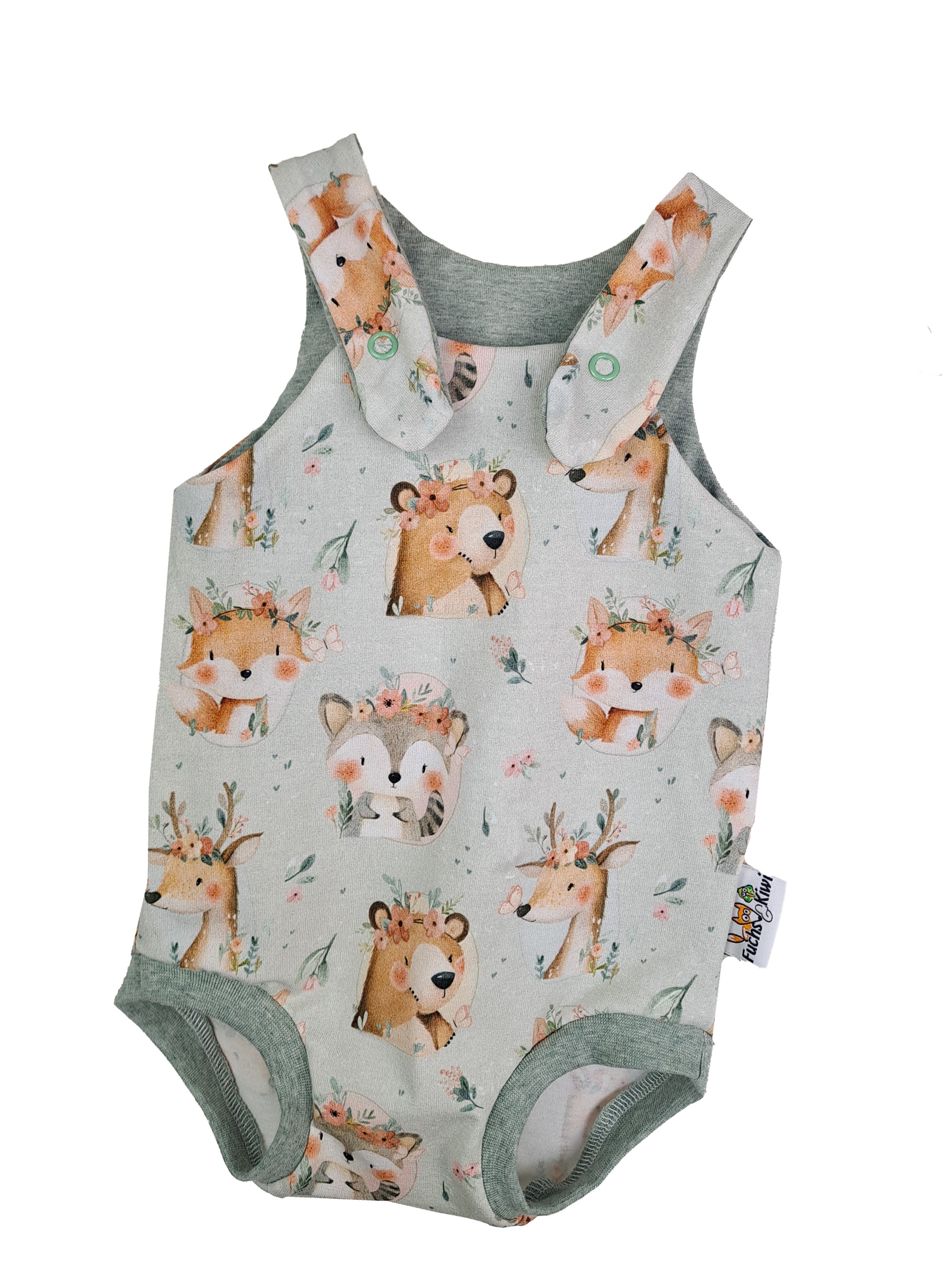Sommerstrampler Süße Waldtiere 74/80