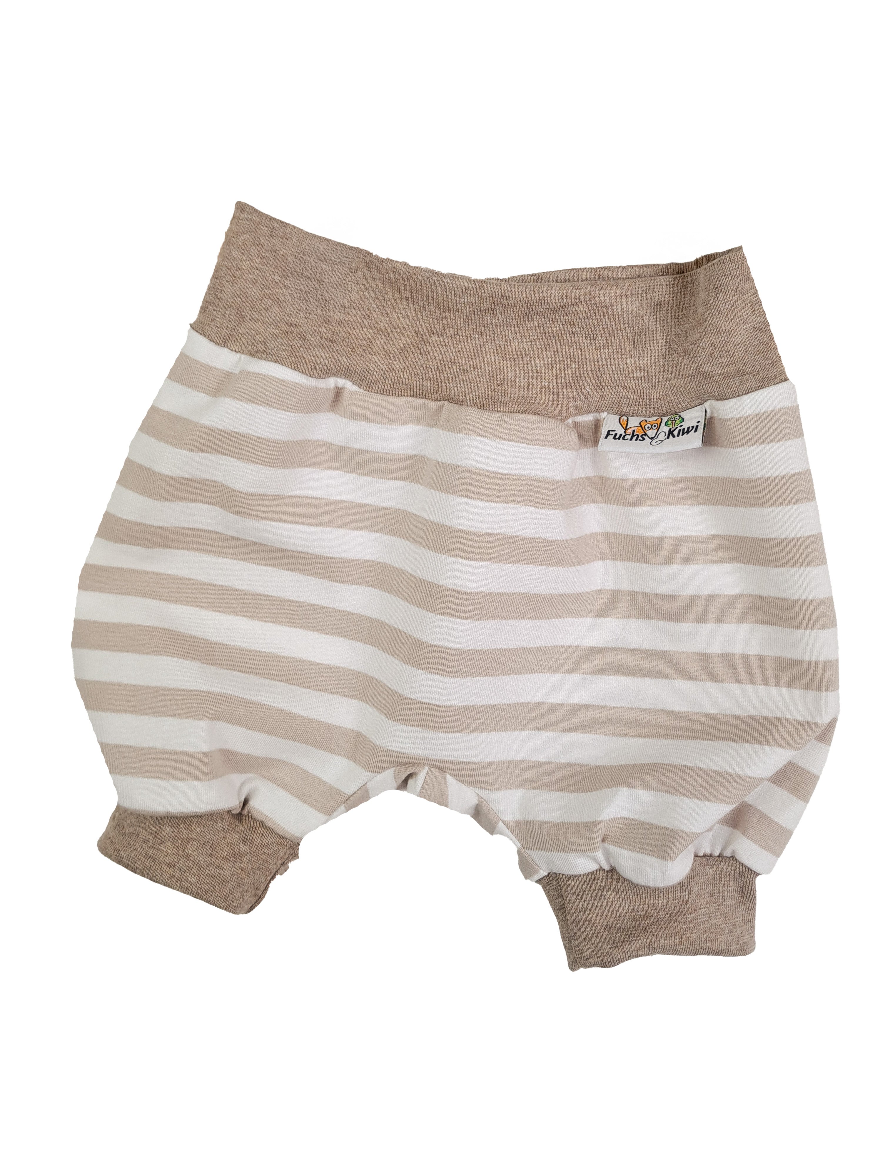 Kurze Hose Streifen sand