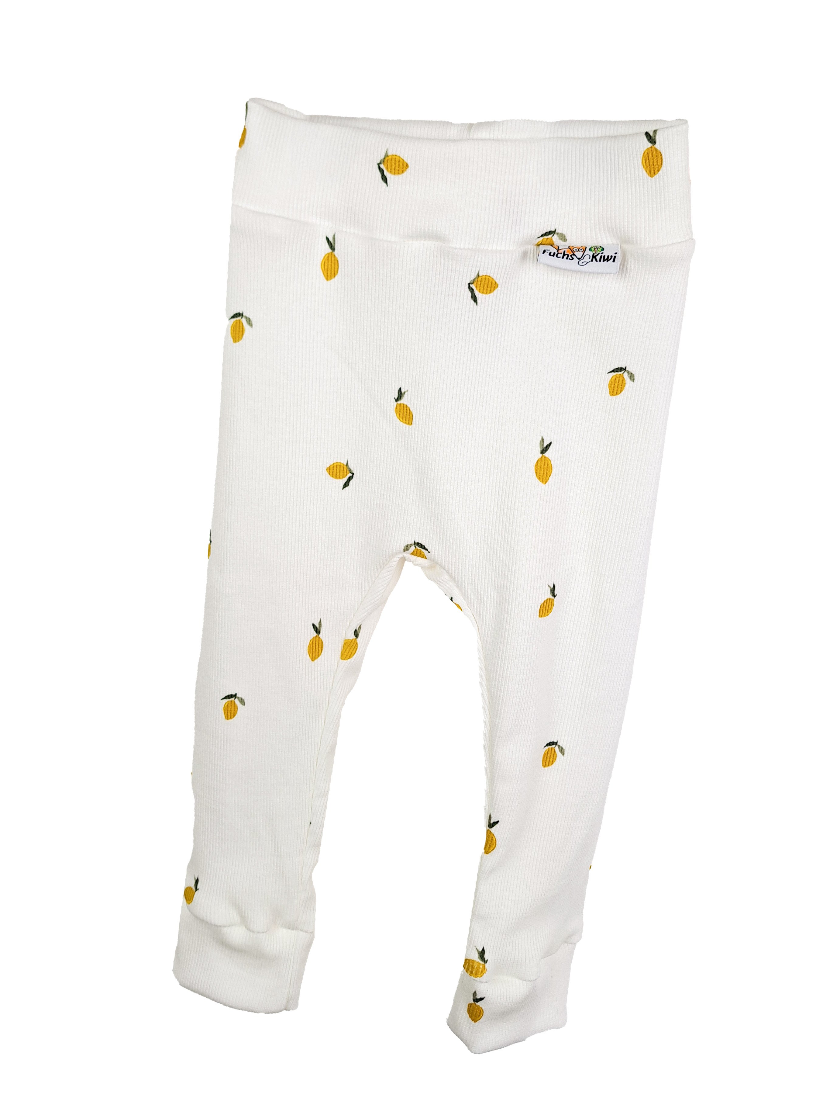 Leggings Feinripp Zitronen 74/80