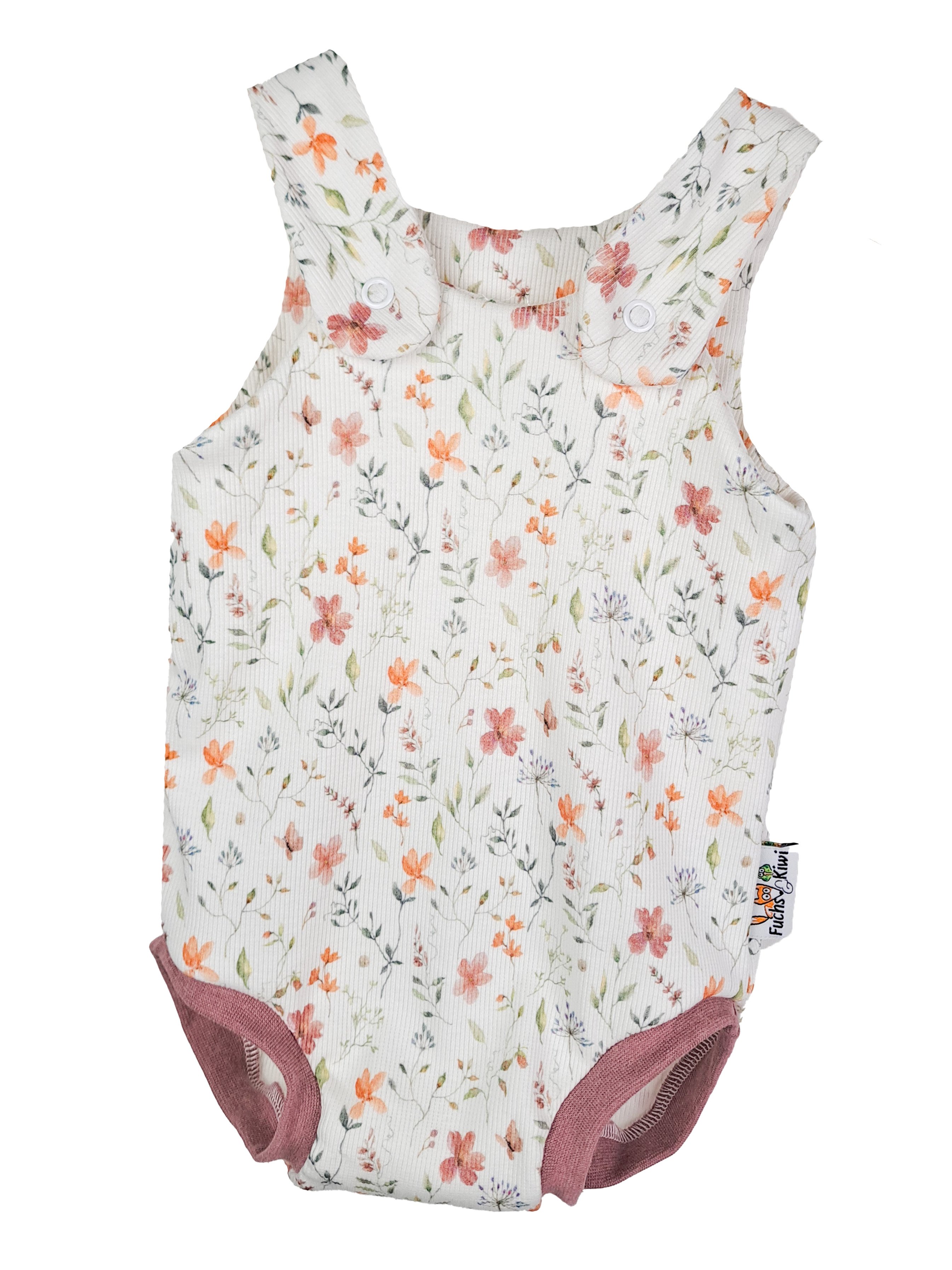 Sommerstrampler Feinripp Blütenzauber