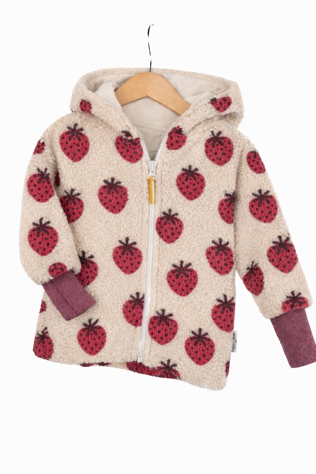 Jacke aus Fleece Erdbeere