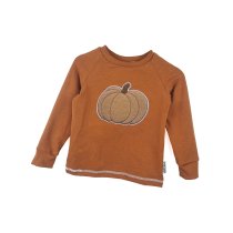 Langarmshirt Kürbis-Patch rost