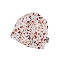Beanie Feinripp Blumentraum rost
