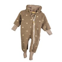 Overall aus Fleece Blumen sand