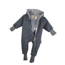 Walkoverall grau mit Pinguinliebe