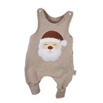 Strampler Weihnachtsmann-Patch sand